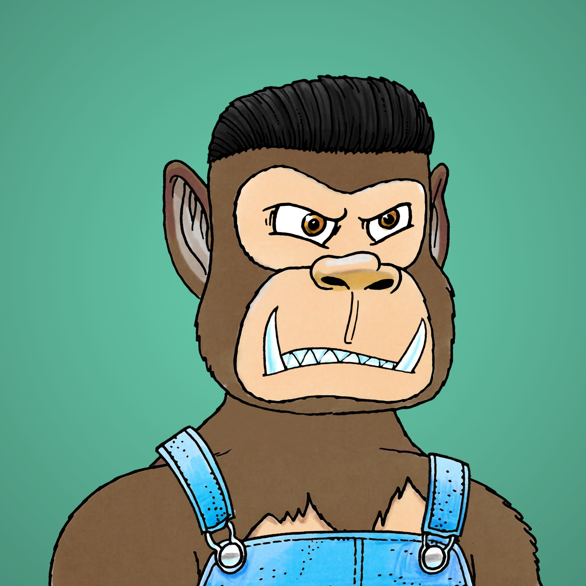 George Trosley - Jungle Freaks - Jungle Freak 9195 - NFT # 9195