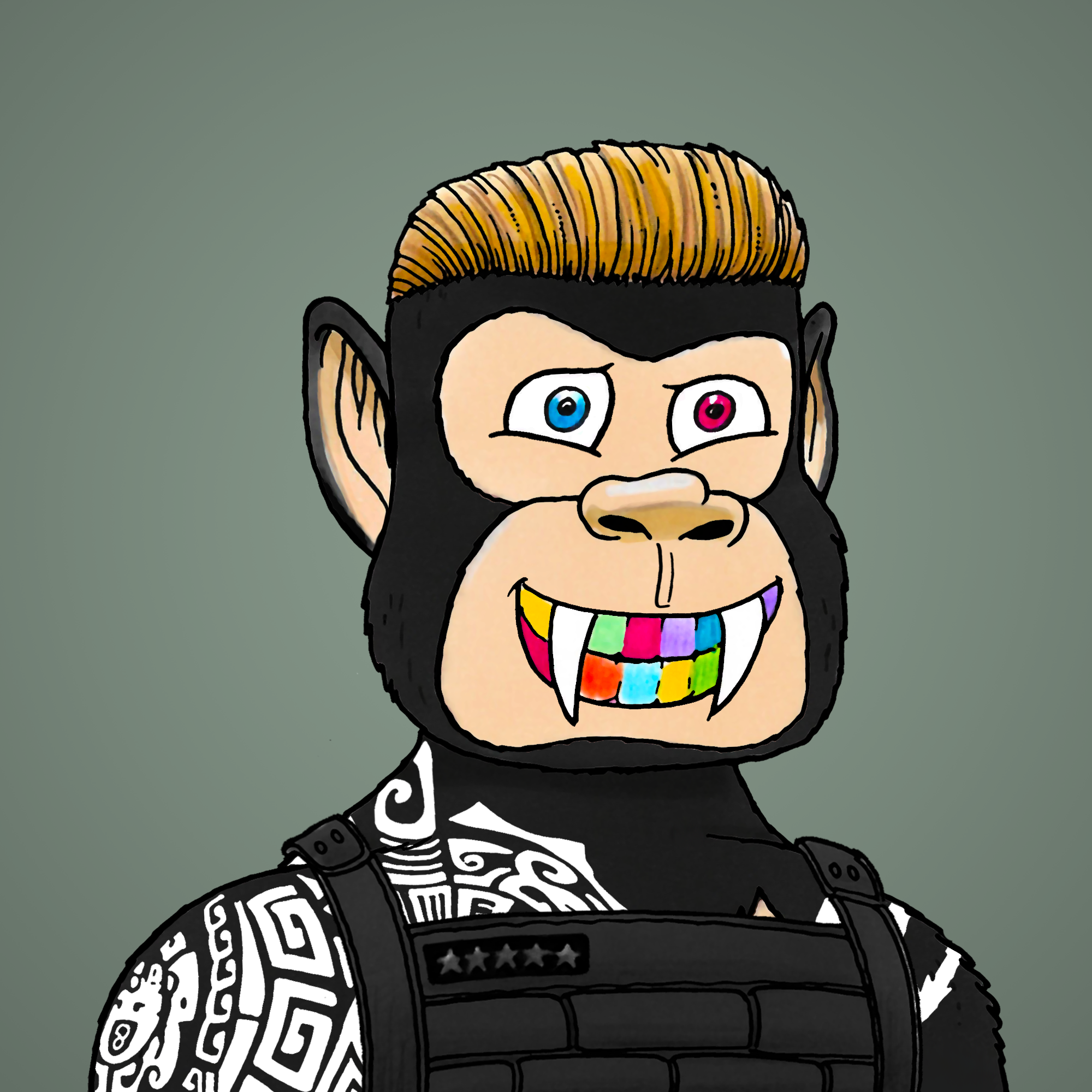 George Trosley - Jungle Freaks - Jungle Freak 9229 - NFT # 9229