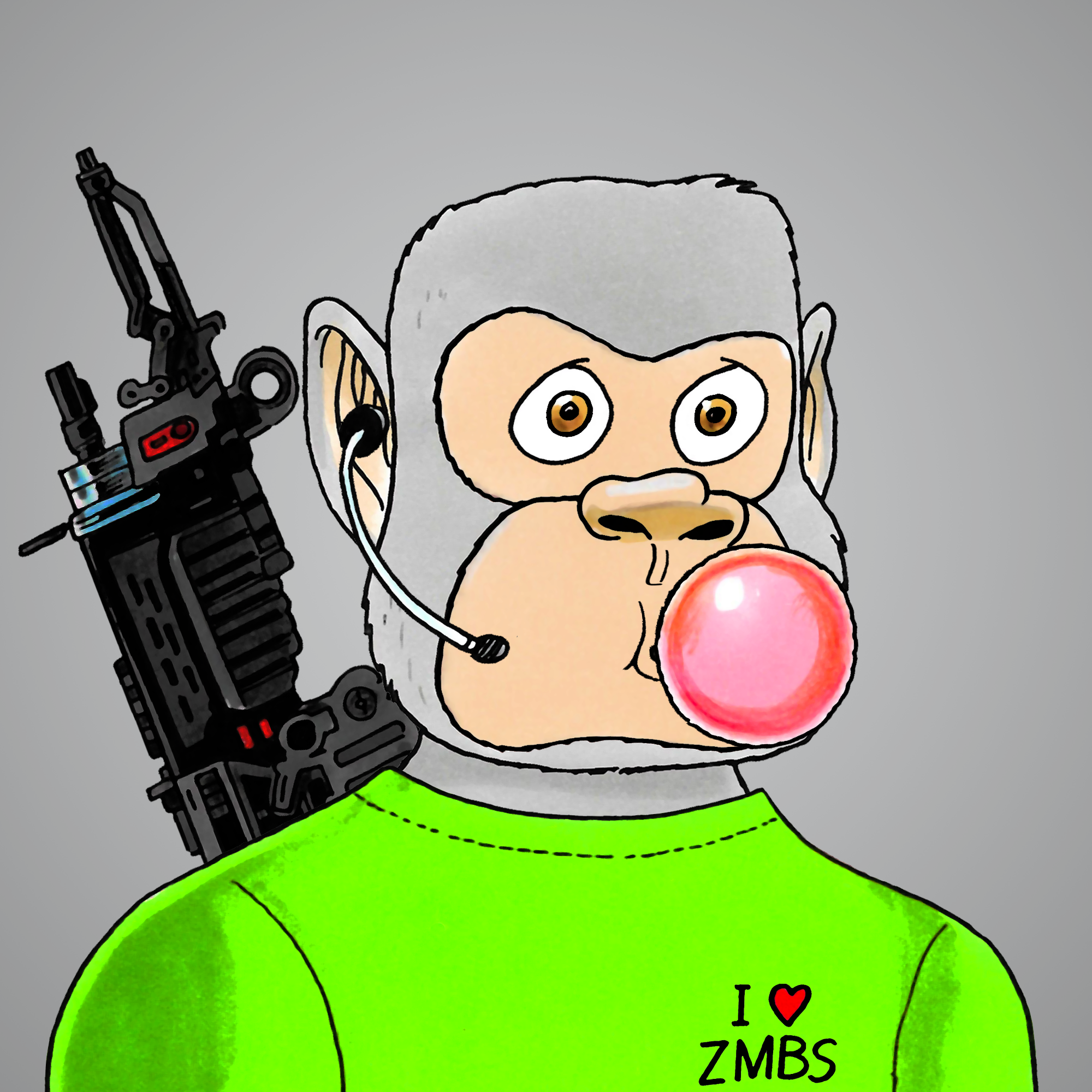 George Trosley - Jungle Freaks - Jungle Freak 9243 - NFT # 9243