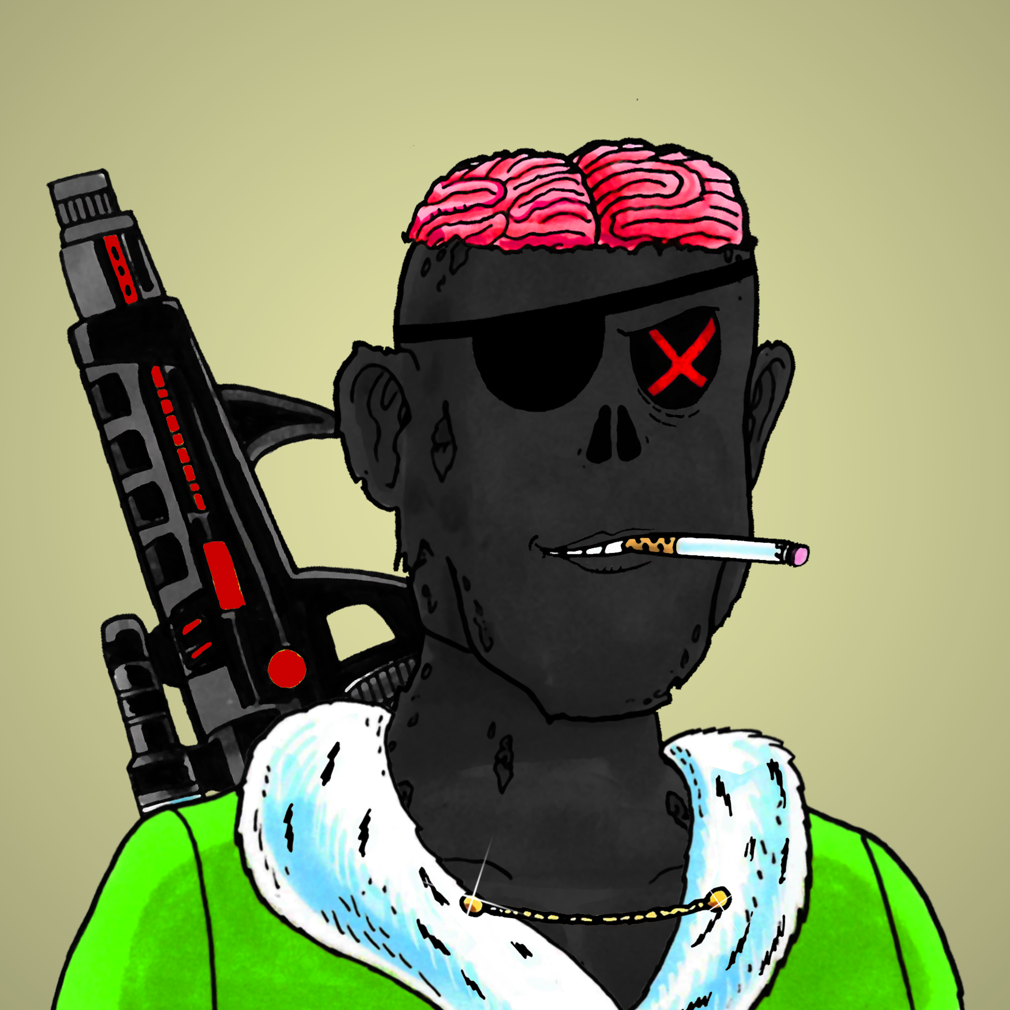 George Trosley - Jungle Freaks - Jungle Freak 927 - NFT # 927