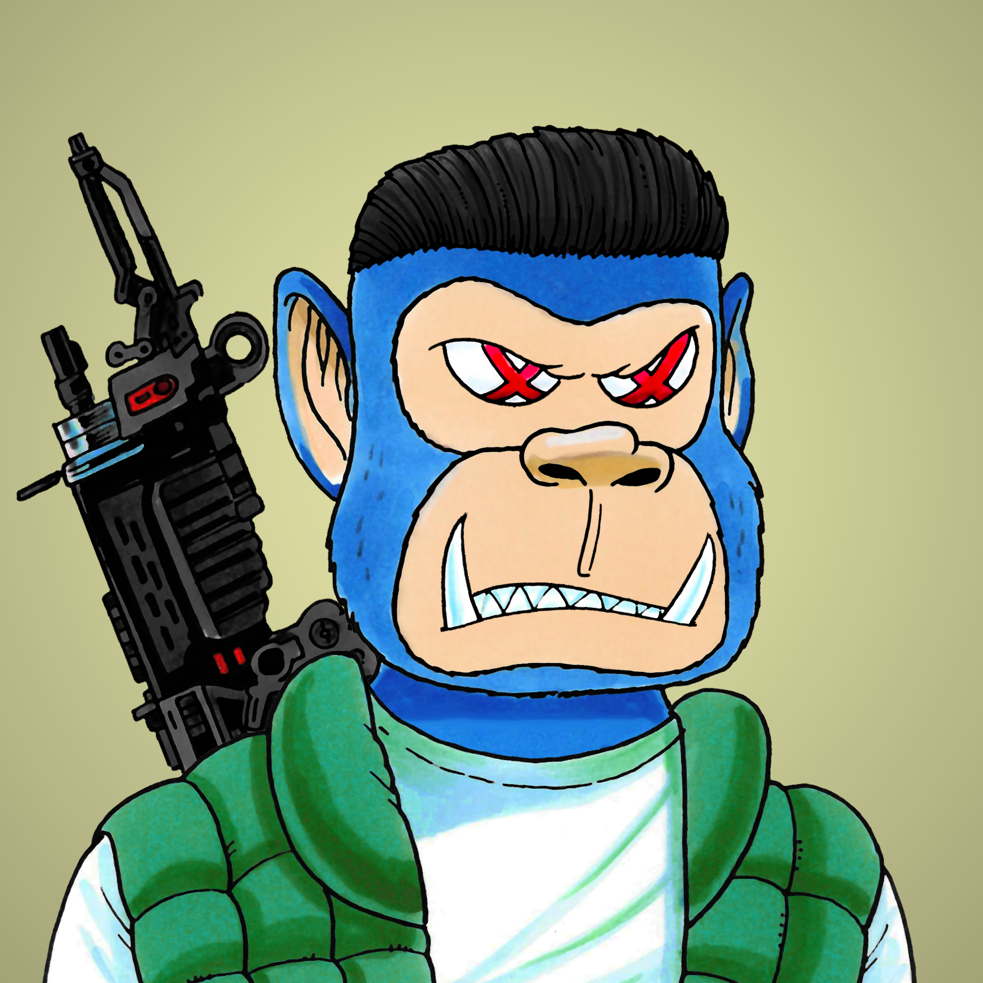 George Trosley - Jungle Freaks - Jungle Freak 9287 - NFT # 9287