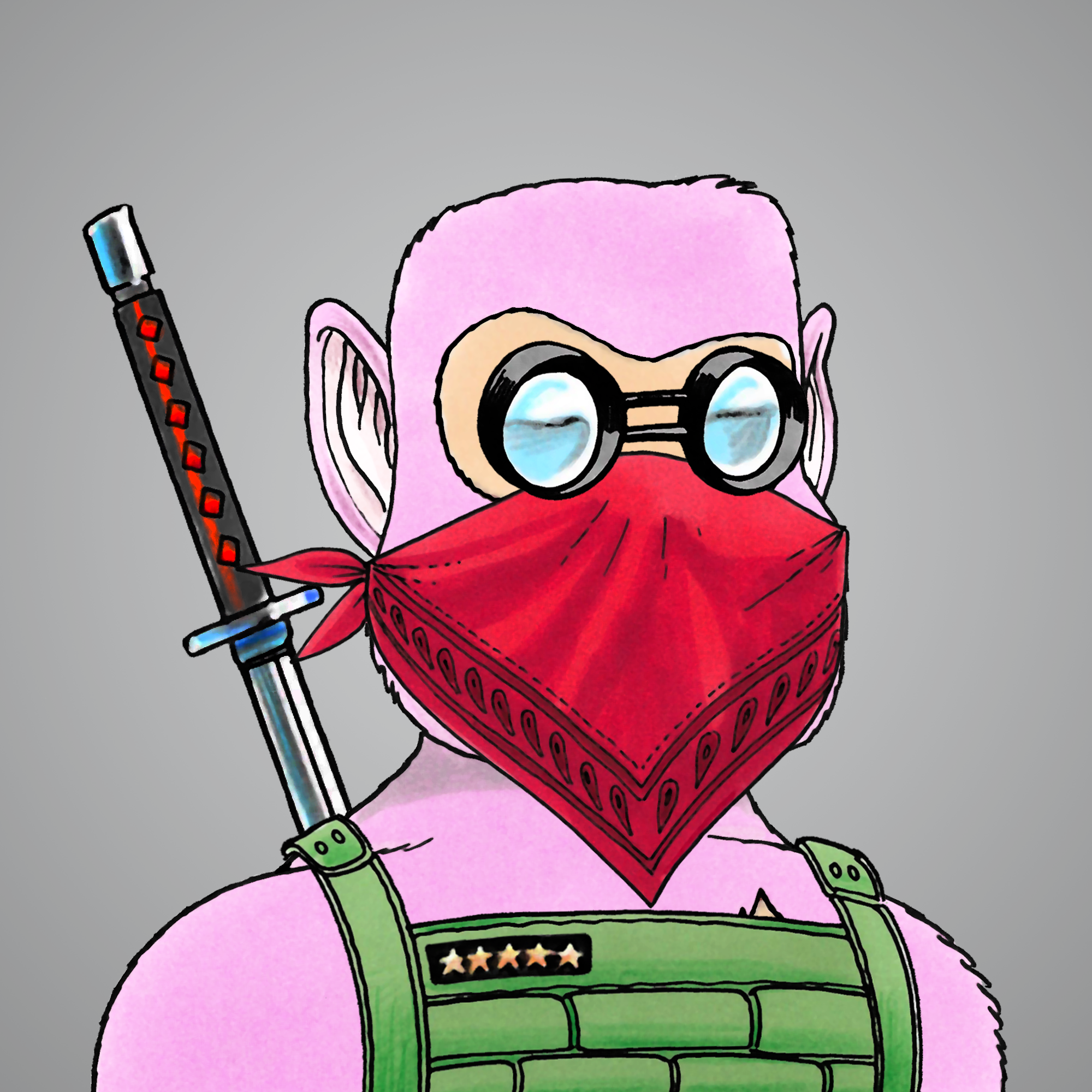 George Trosley - Jungle Freaks - Jungle Freak 9302 - NFT # 9302