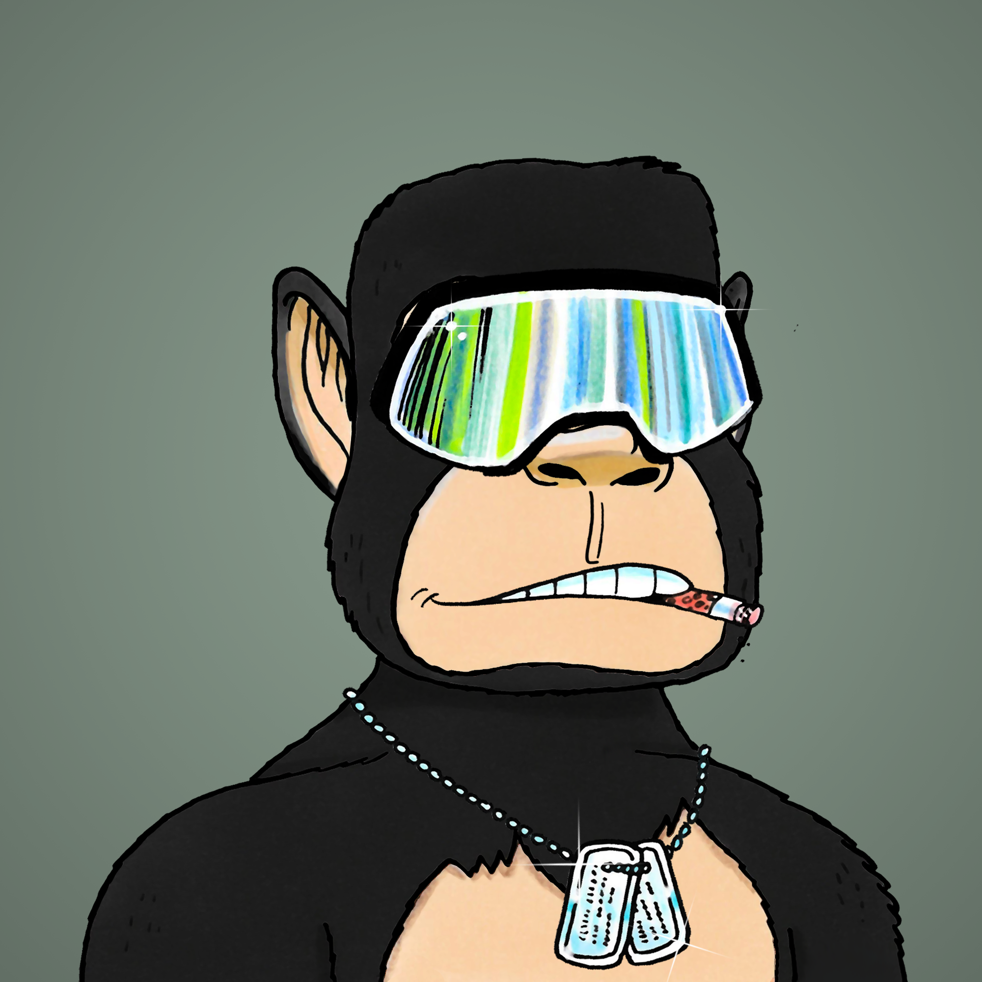 George Trosley - Jungle Freaks - Jungle Freak 9319 - NFT # 9319