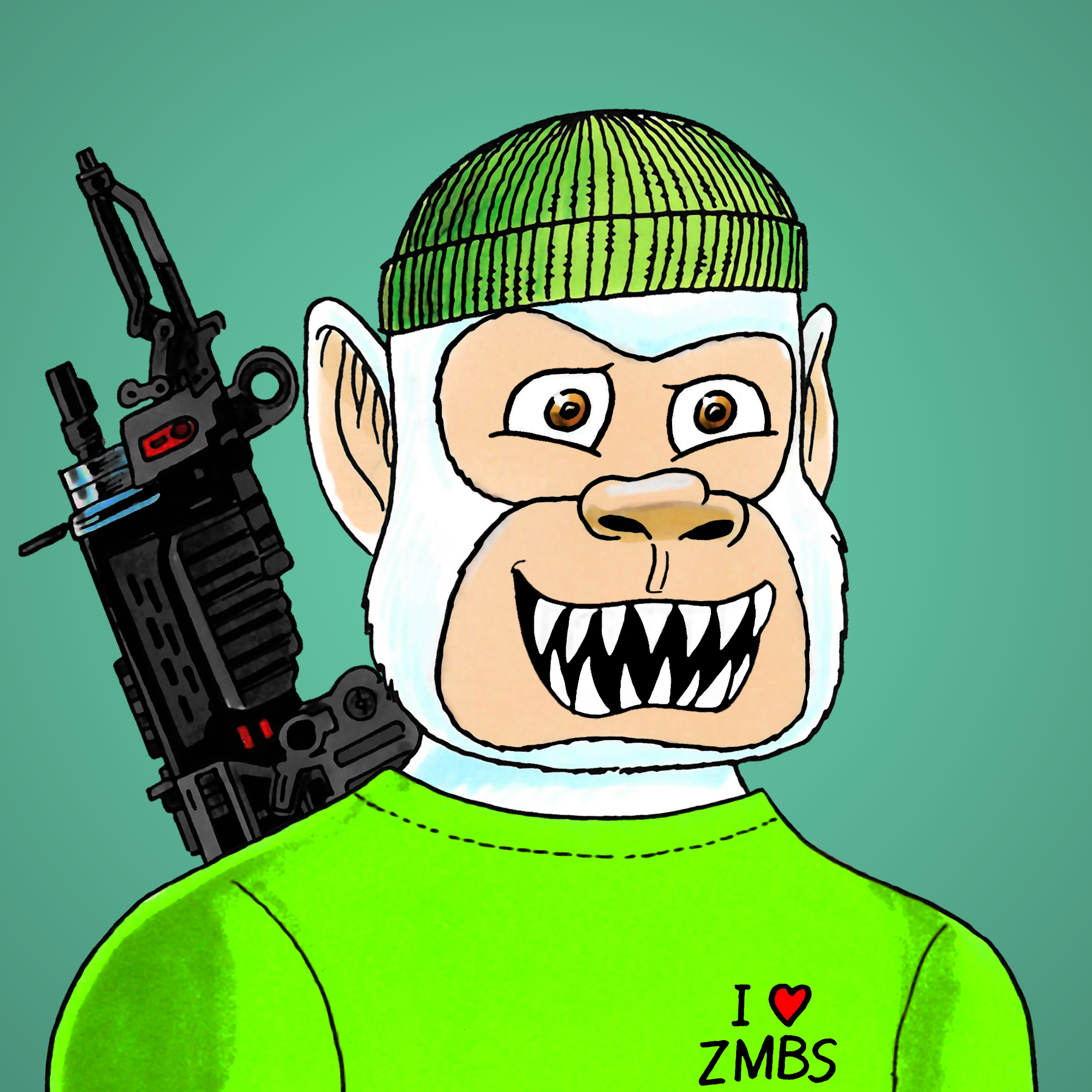 George Trosley - Jungle Freaks - Jungle Freak 933 - NFT # 933