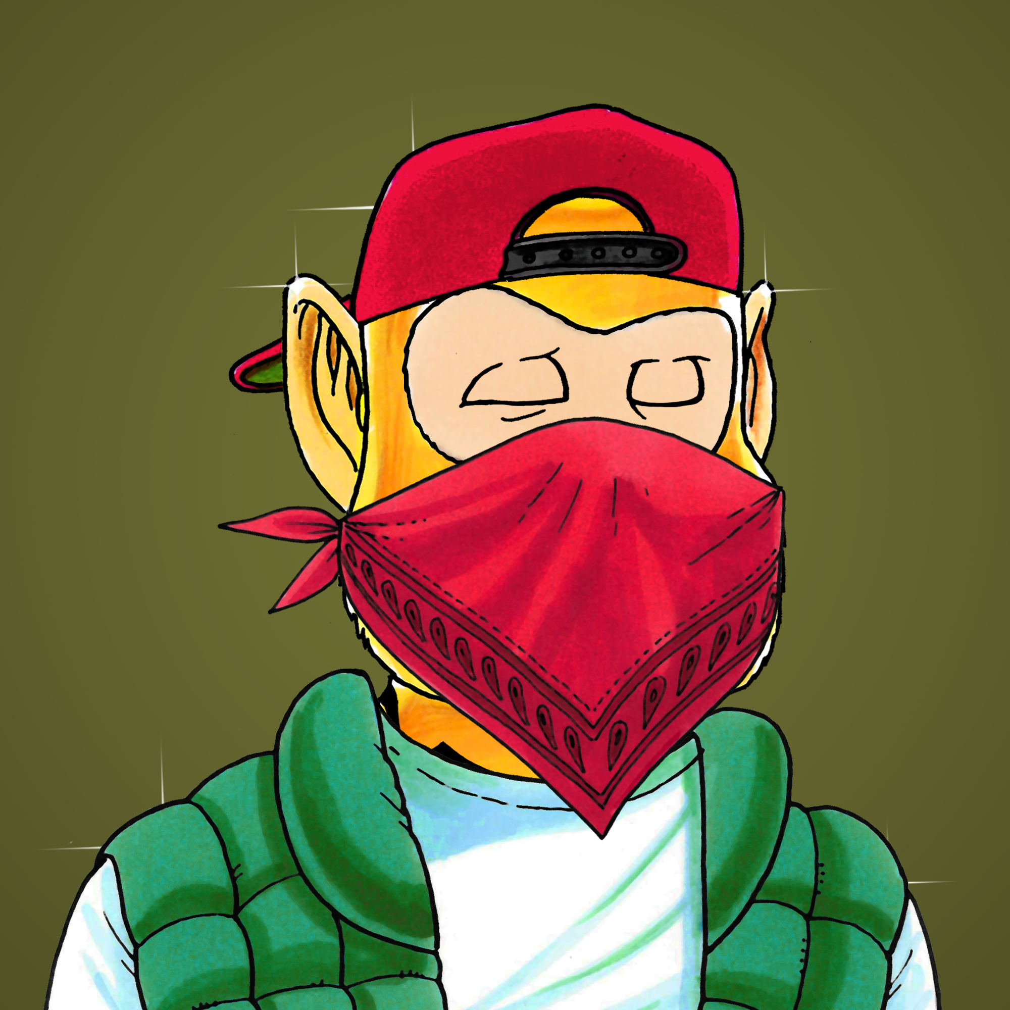 George Trosley - Jungle Freaks - Jungle Freak 9347 - NFT # 9347