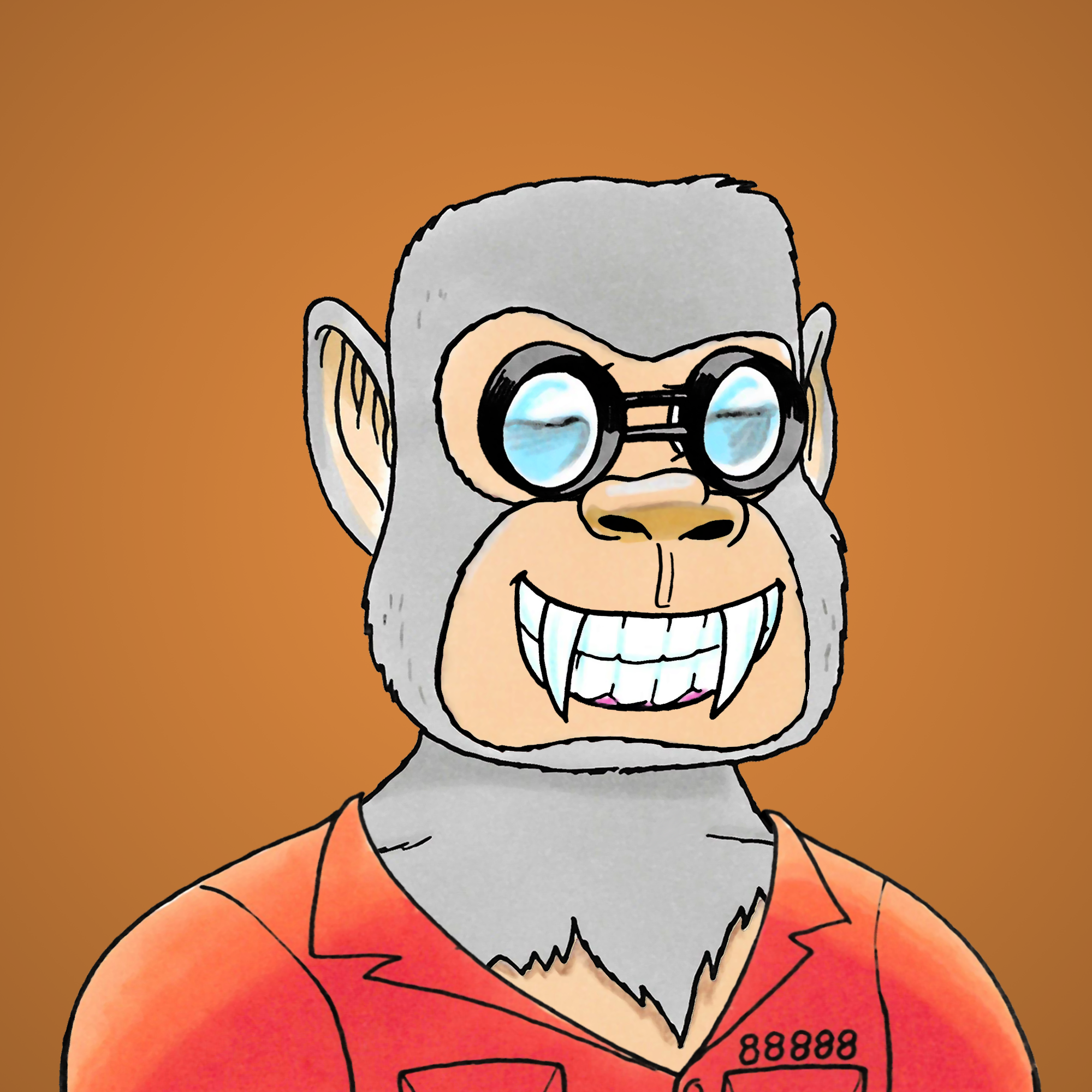 George Trosley - Jungle Freaks - Jungle Freak 9353 - NFT # 9353