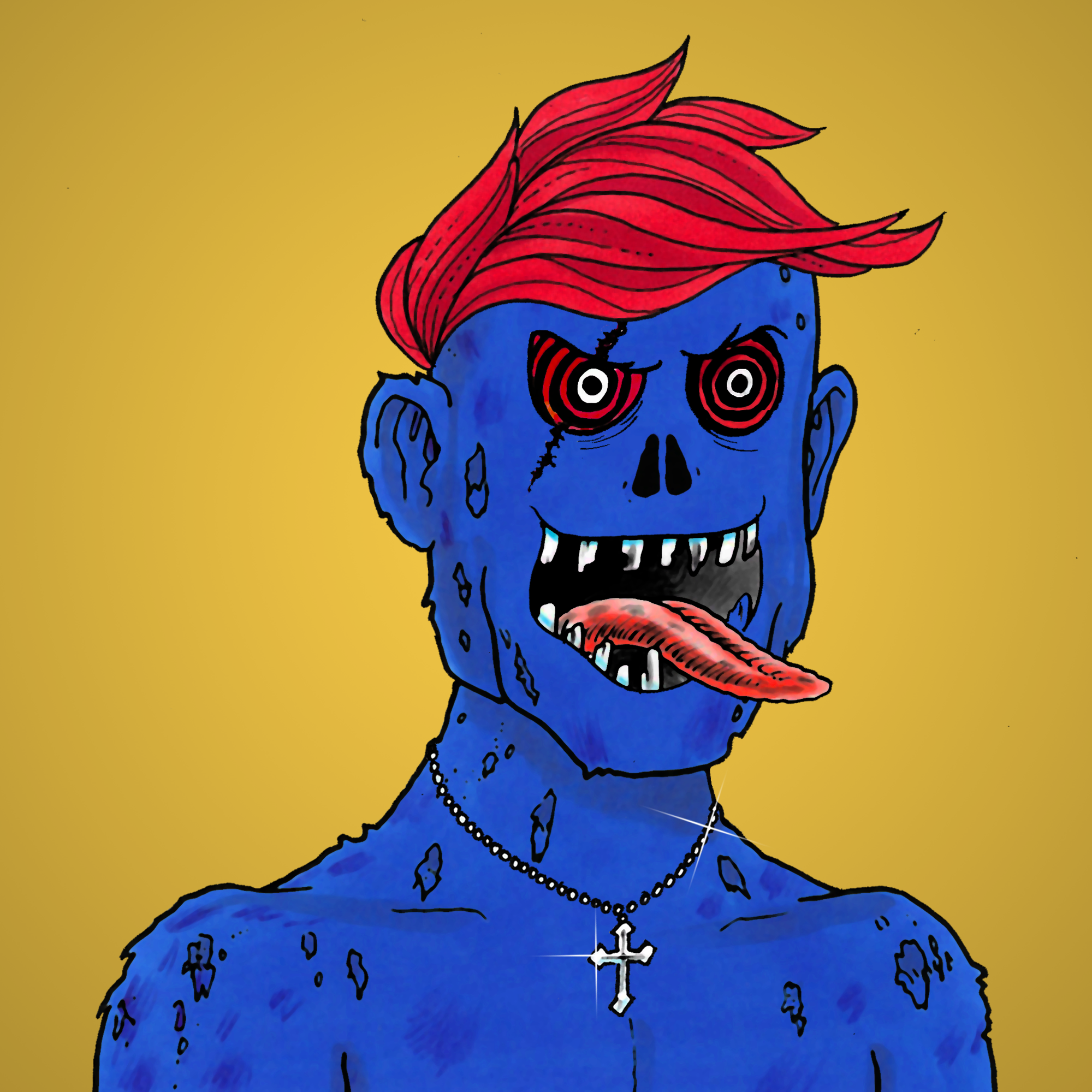 George Trosley - Jungle Freaks - Jungle Freak 9366 - NFT # 9366