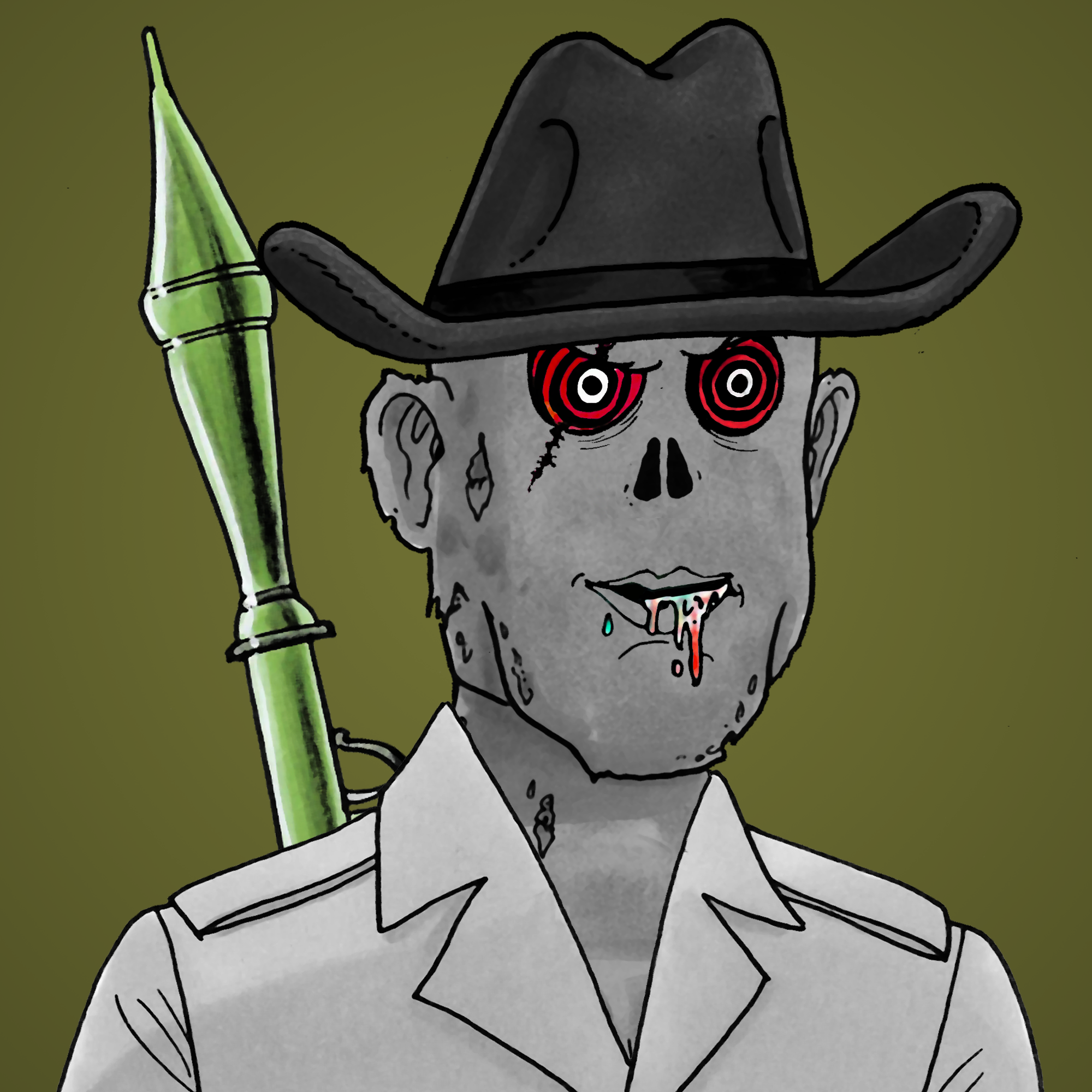 George Trosley - Jungle Freaks - Jungle Freak 9374 - NFT # 9374