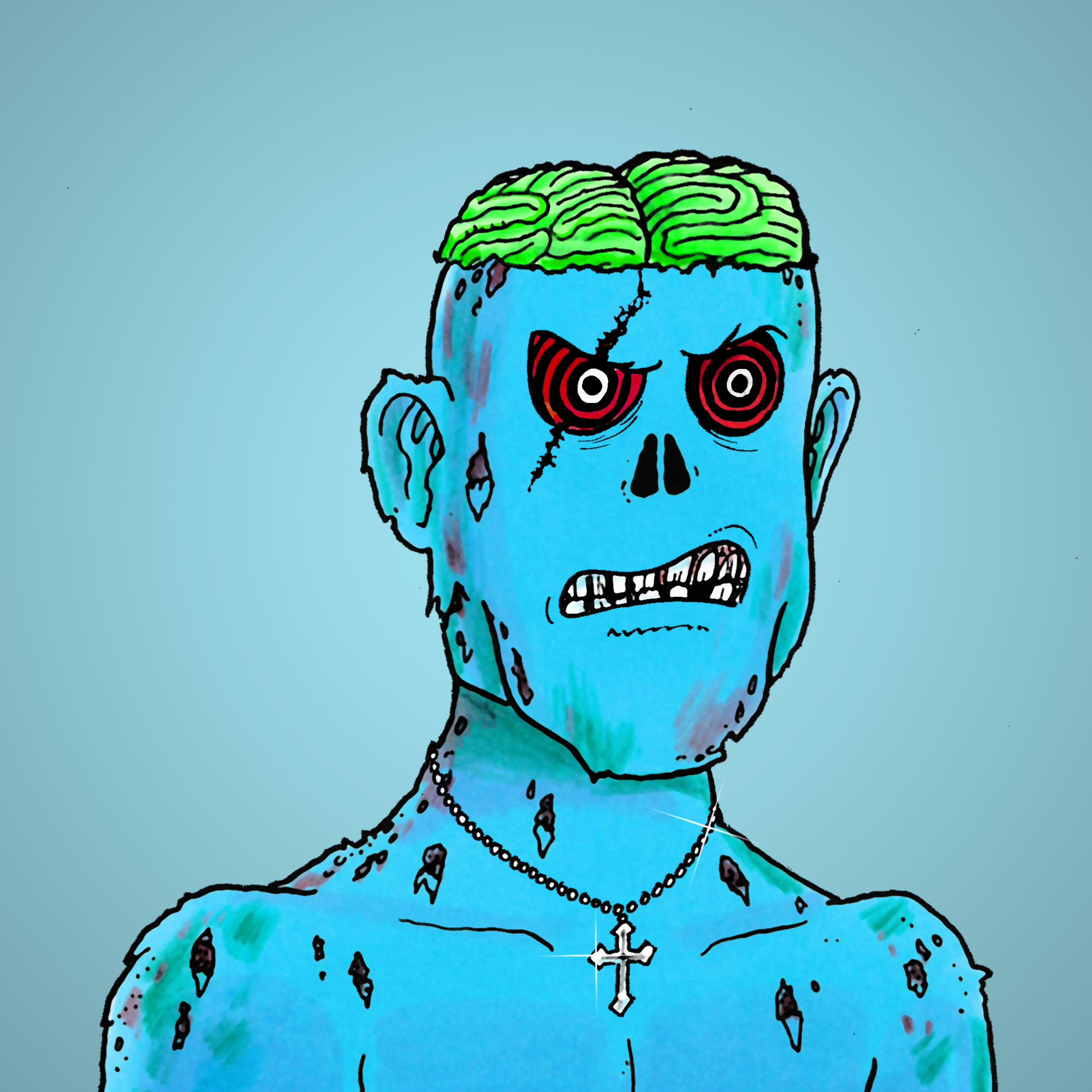 George Trosley - Jungle Freaks - Jungle Freak 9381 - NFT # 9381