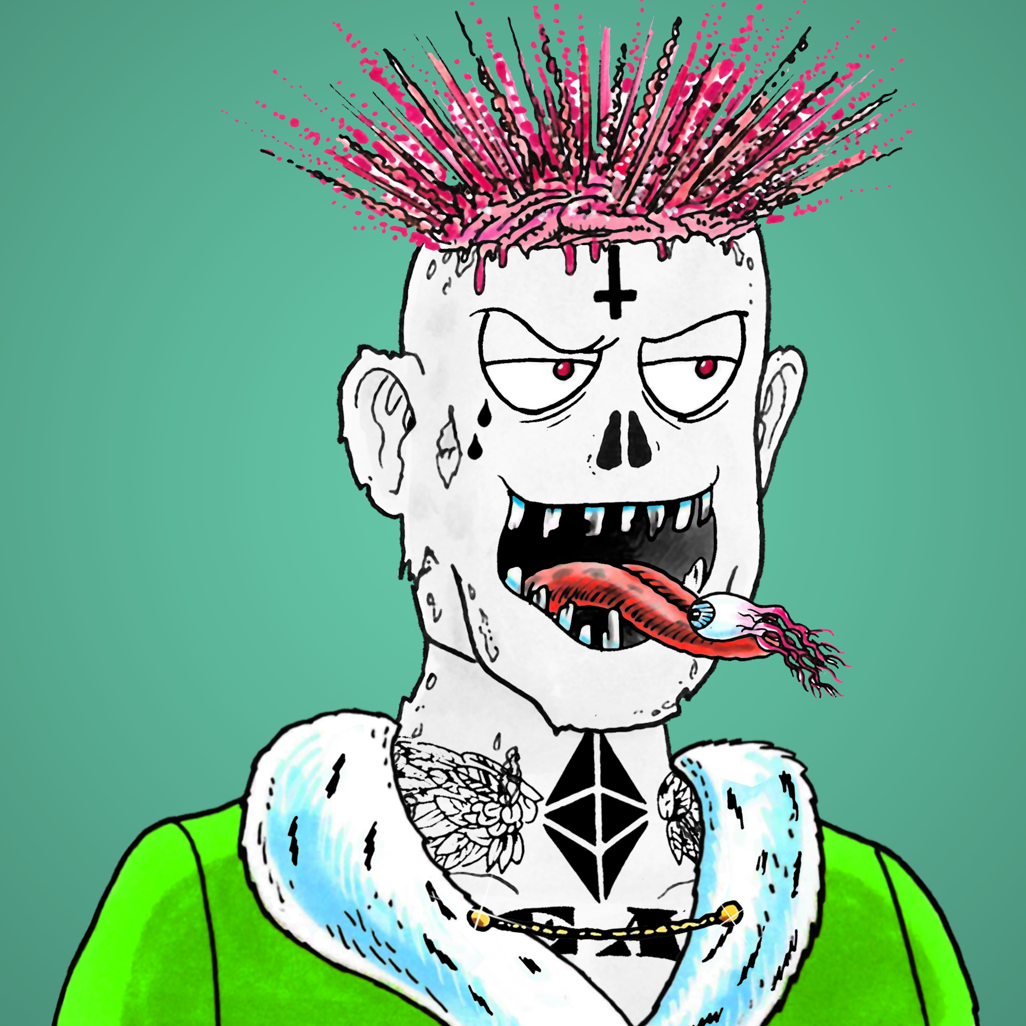 George Trosley - Jungle Freaks - Jungle Freak 9400 - NFT # 9400