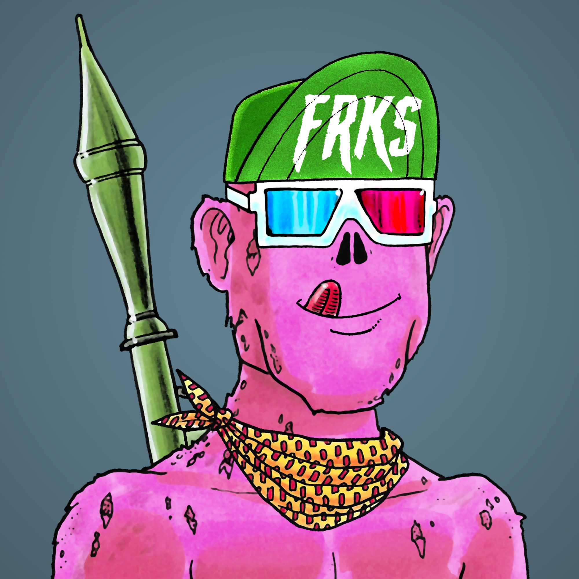 George Trosley - Jungle Freaks - Jungle Freak 9402 - NFT # 9402