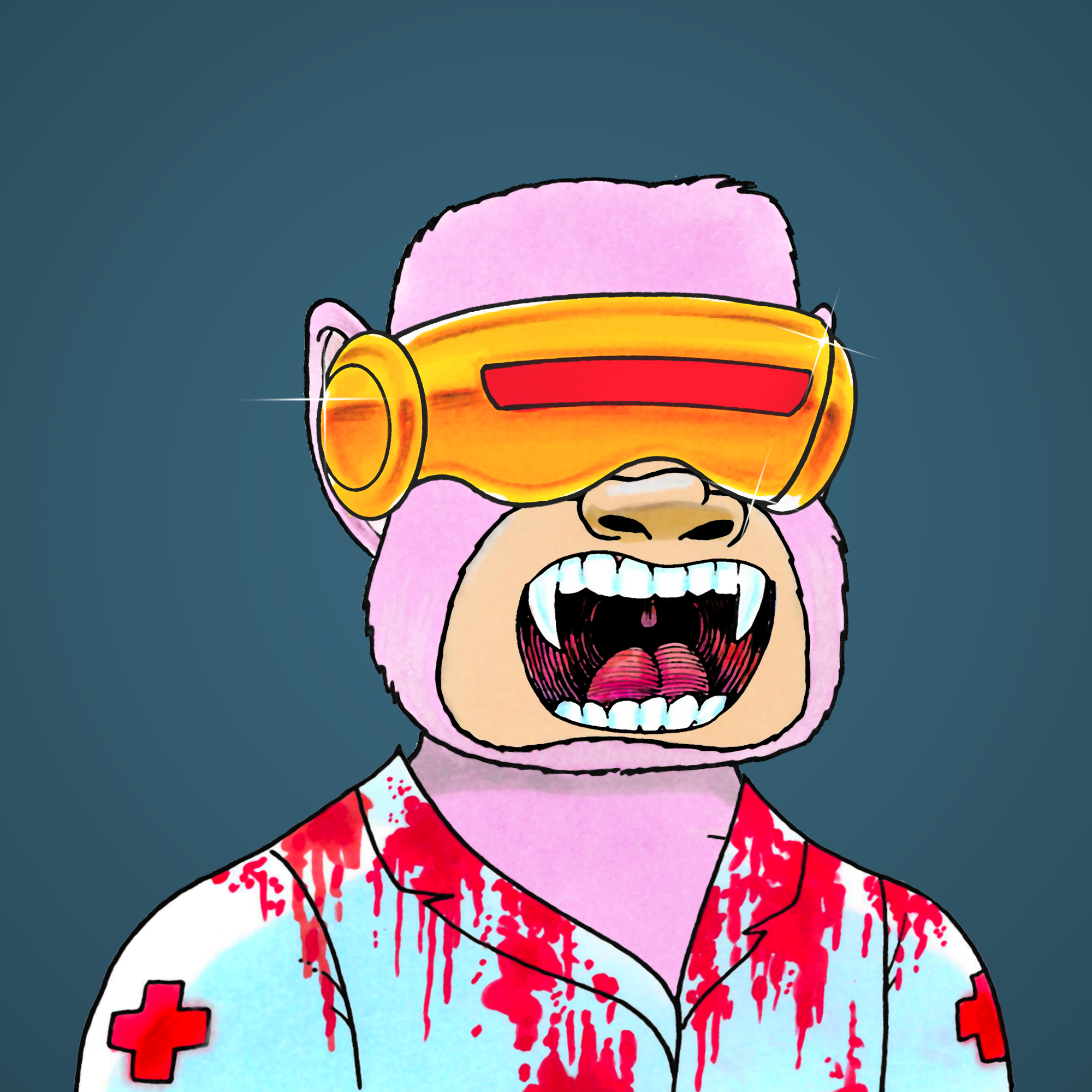 George Trosley - Jungle Freaks - Jungle Freak 946 - NFT # 946