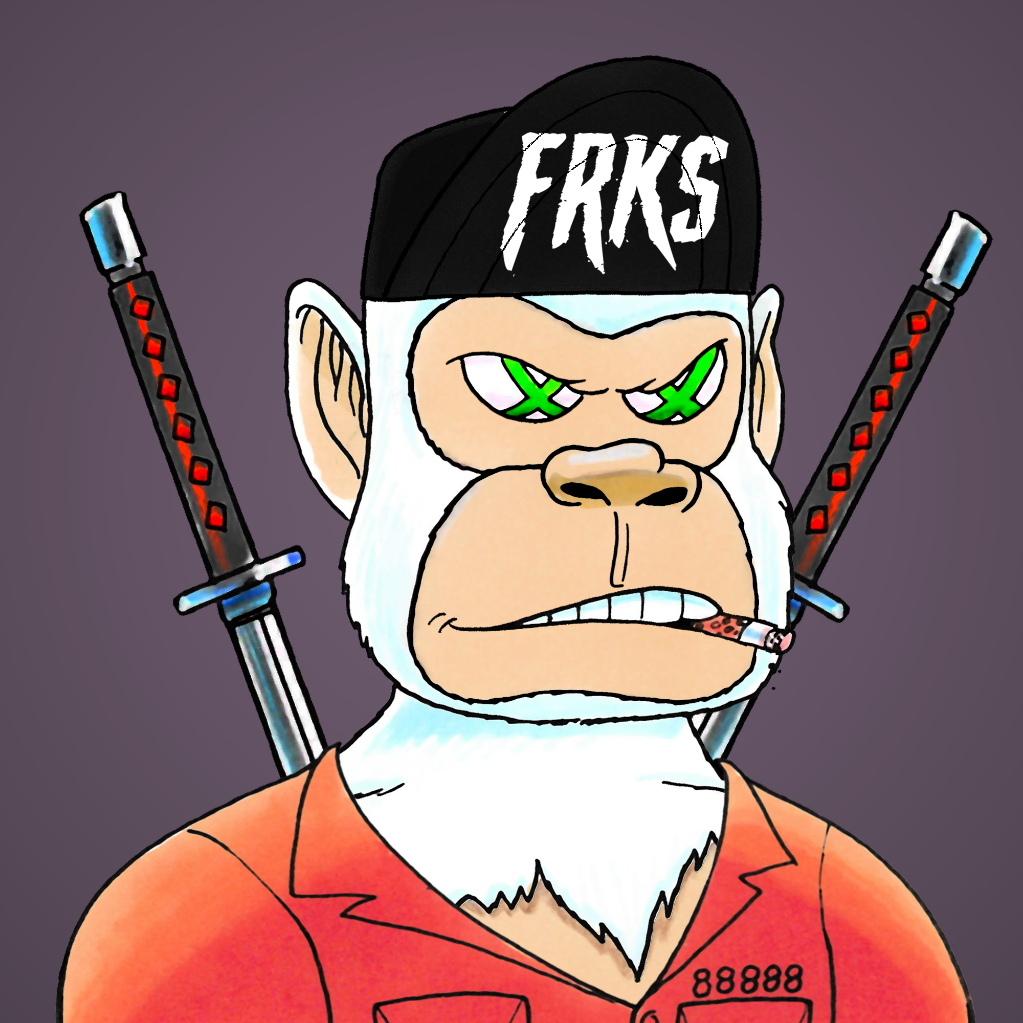 George Trosley - Jungle Freaks - Jungle Freak 9474 - NFT # 9474