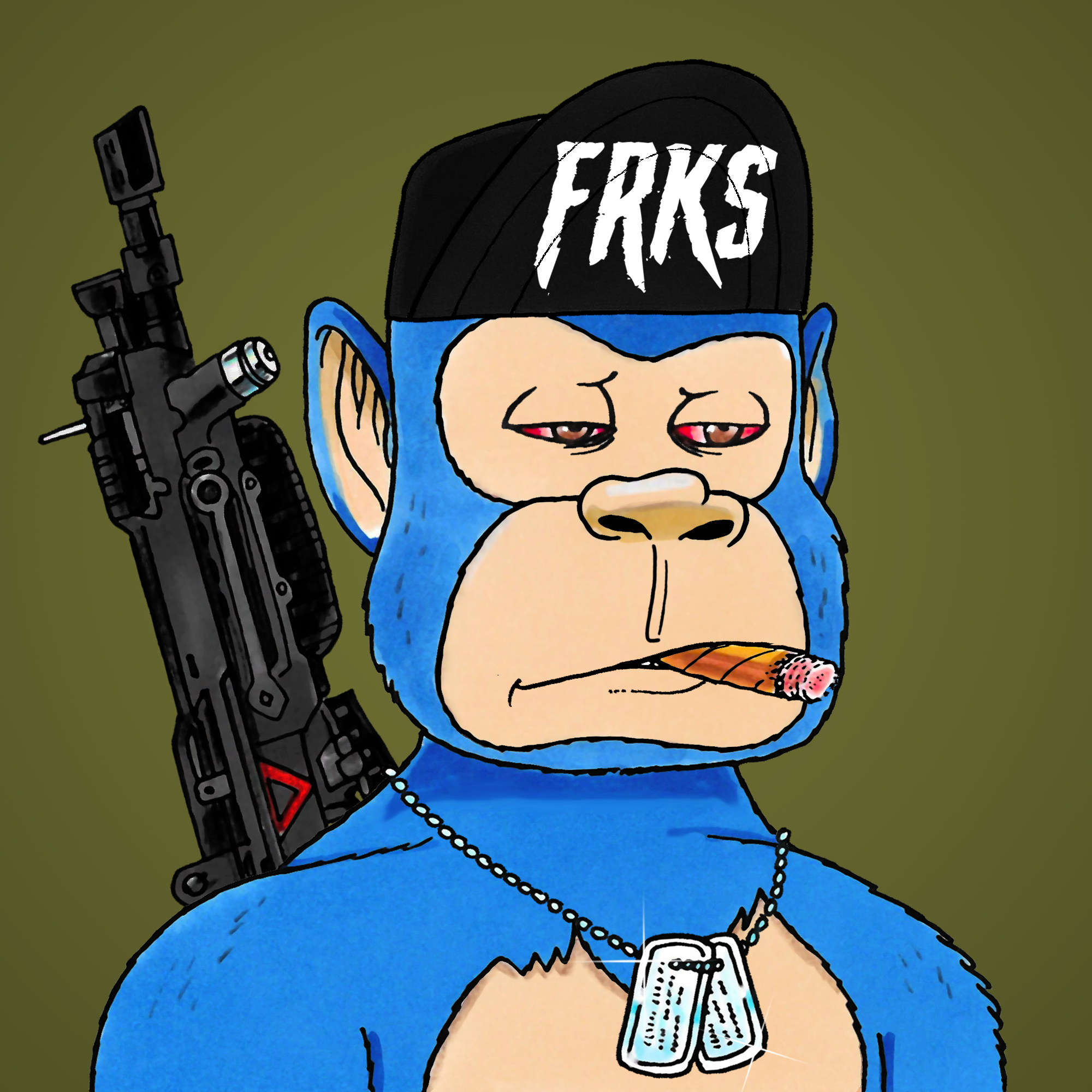 George Trosley - Jungle Freaks - Jungle Freak 948 - NFT # 948