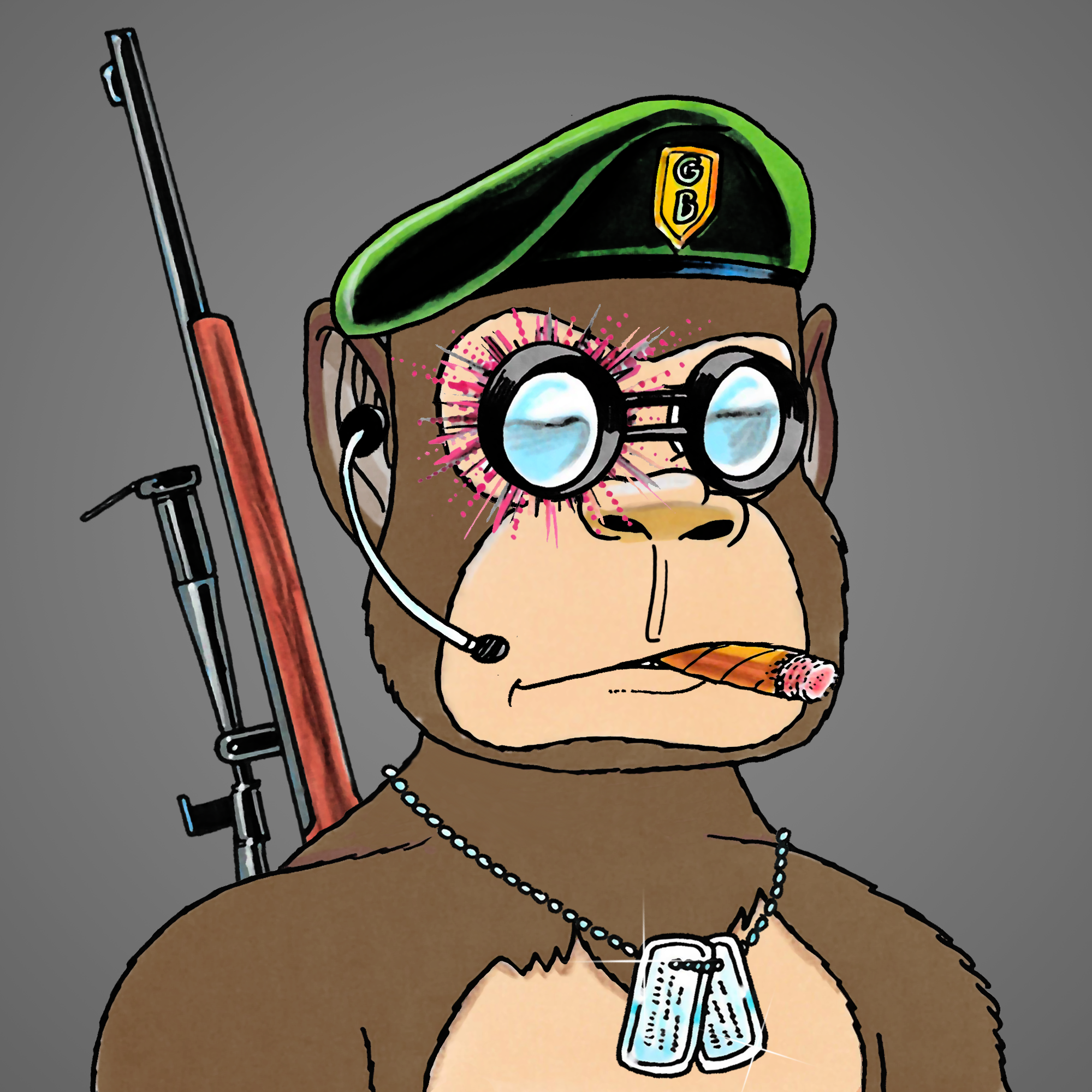 George Trosley - Jungle Freaks - Jungle Freak 9481 - NFT # 9481