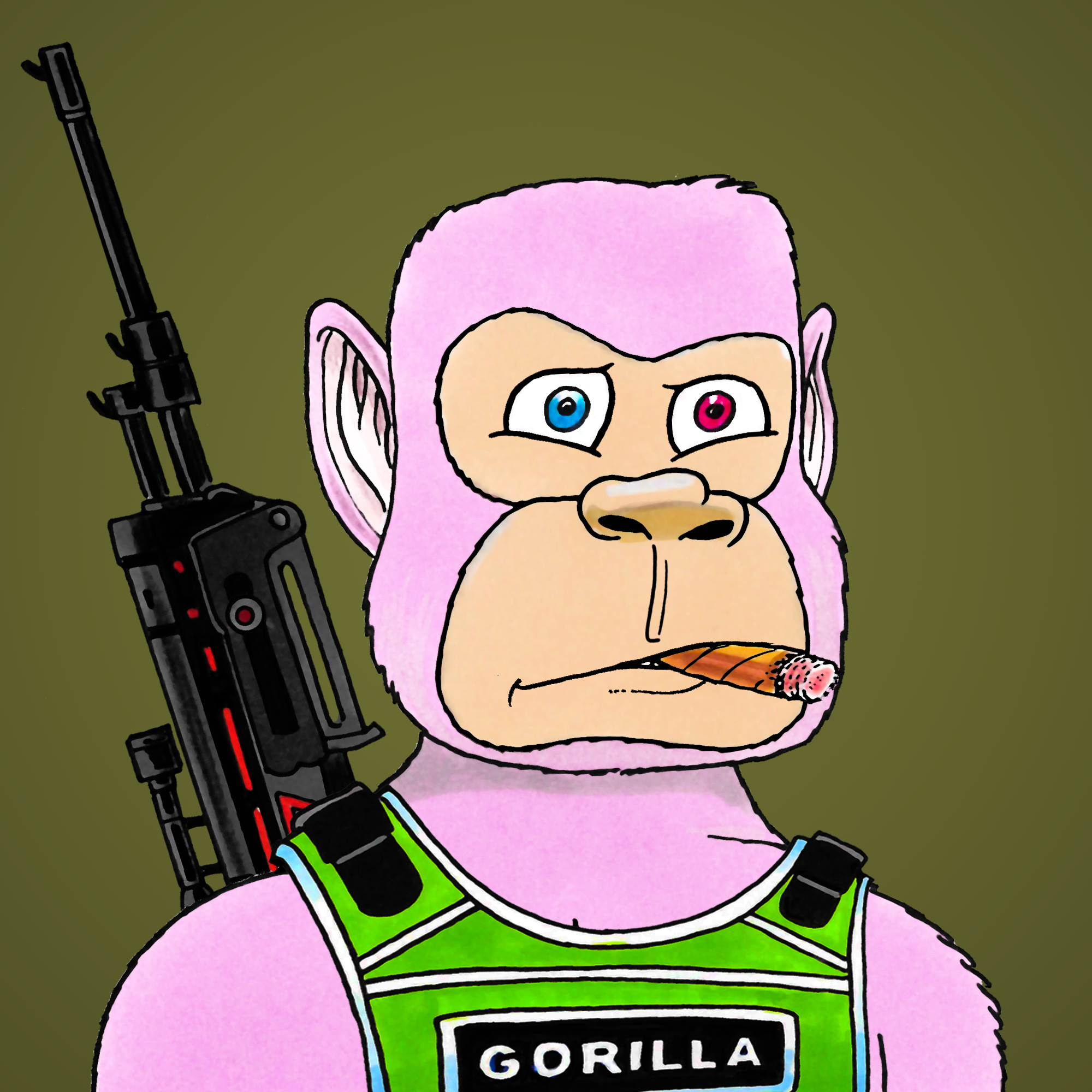 George Trosley - Jungle Freaks - Jungle Freak 9515 - NFT # 9515