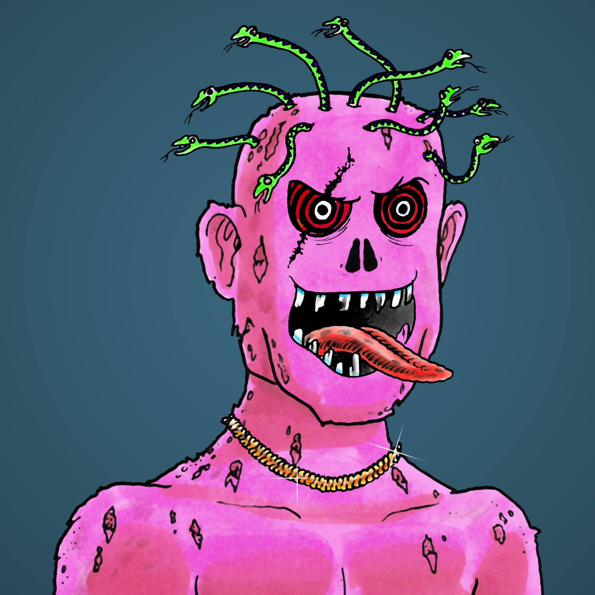 George Trosley - Jungle Freaks - Jungle Freak 9519 - NFT # 9519