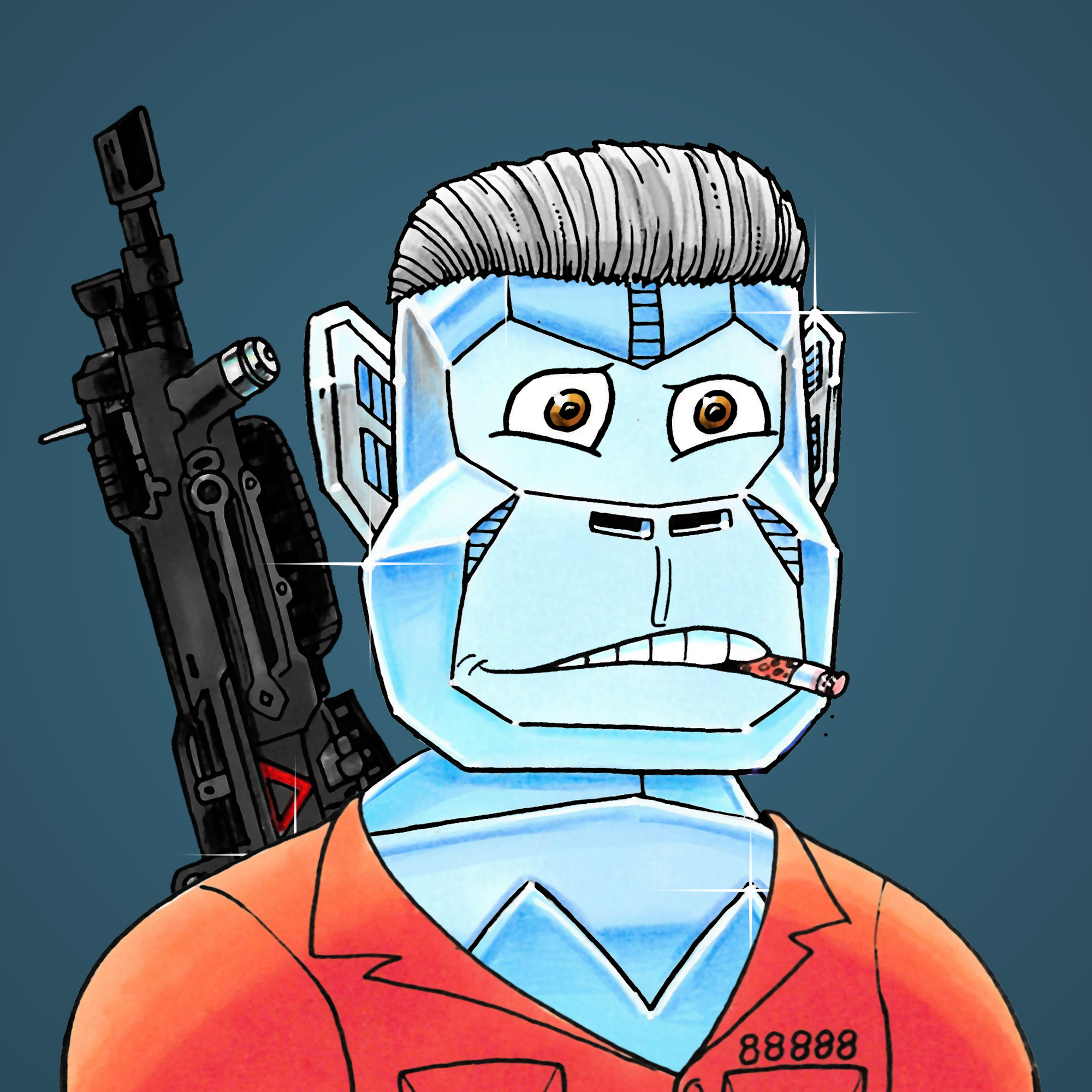 George Trosley - Jungle Freaks - Jungle Freak 9542 - NFT # 9542