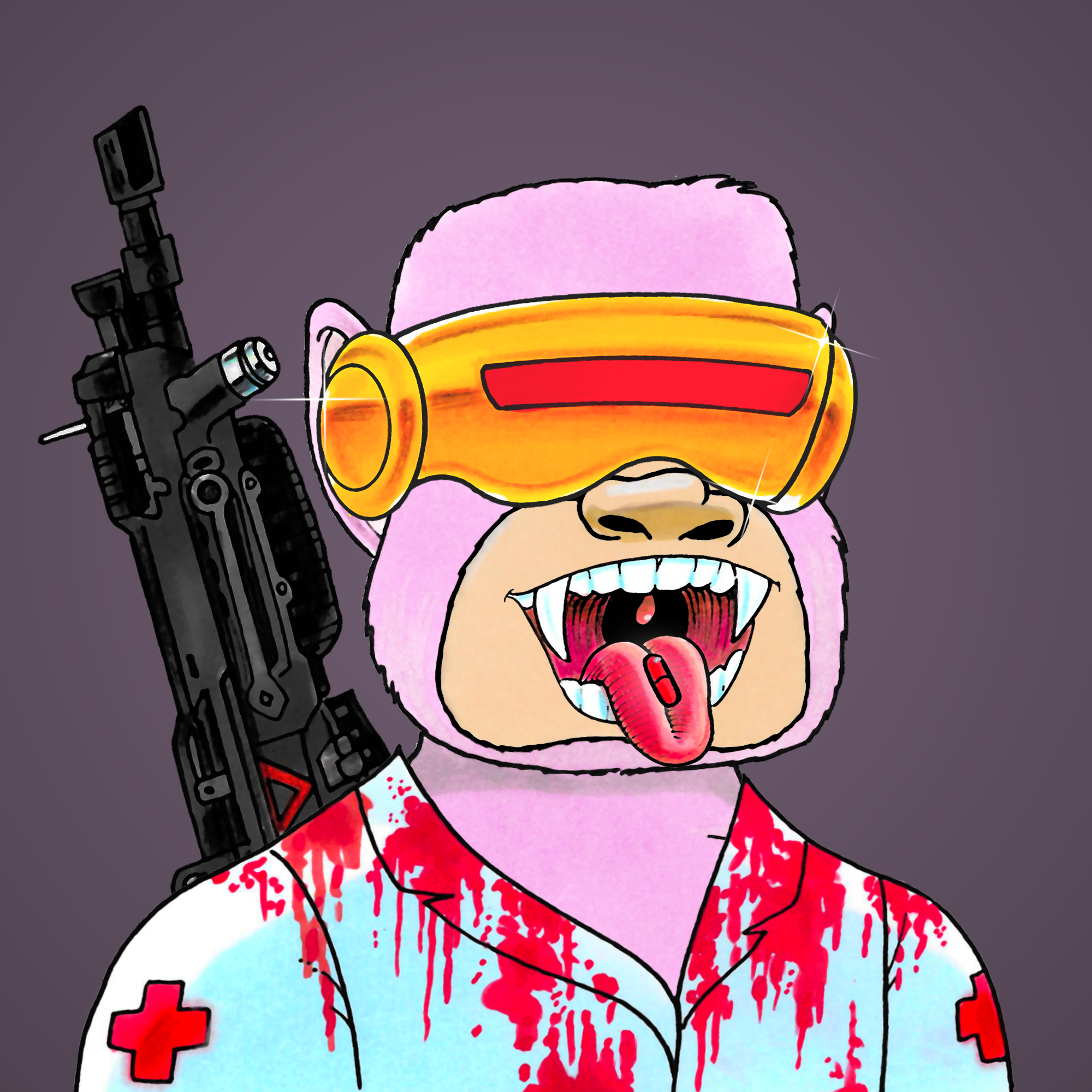 George Trosley - Jungle Freaks - Jungle Freak 9548 - NFT # 9548