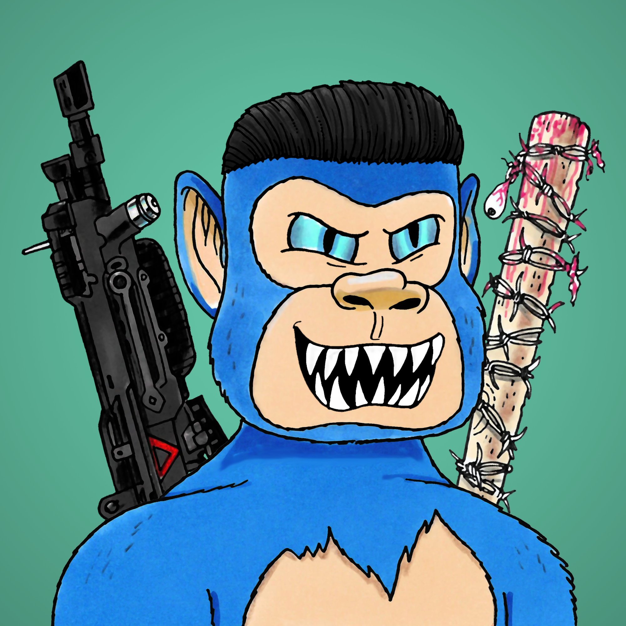 George Trosley - Jungle Freaks - Jungle Freak 9551 - NFT # 9551