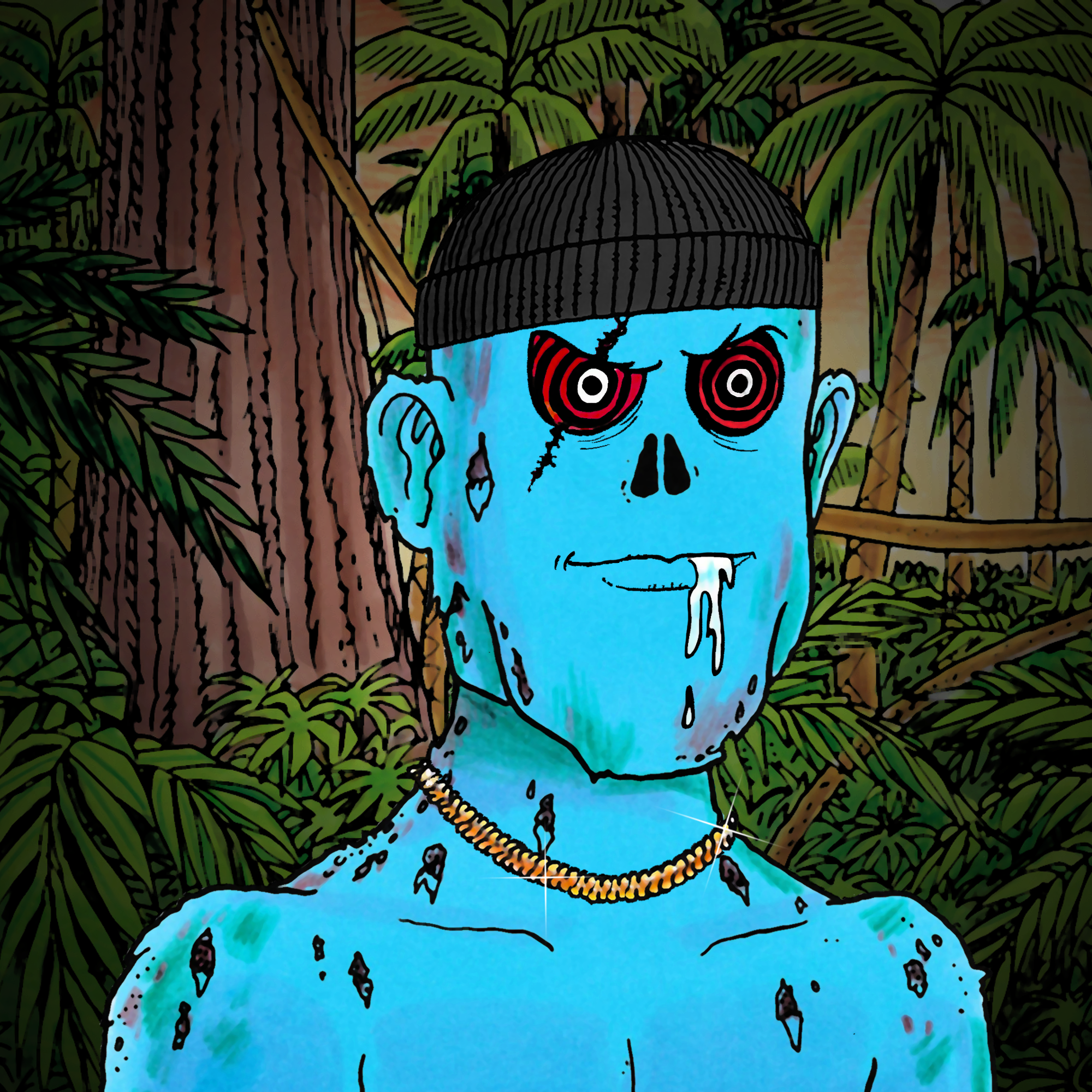 George Trosley - Jungle Freaks - Jungle Freak 9569 - NFT # 9569