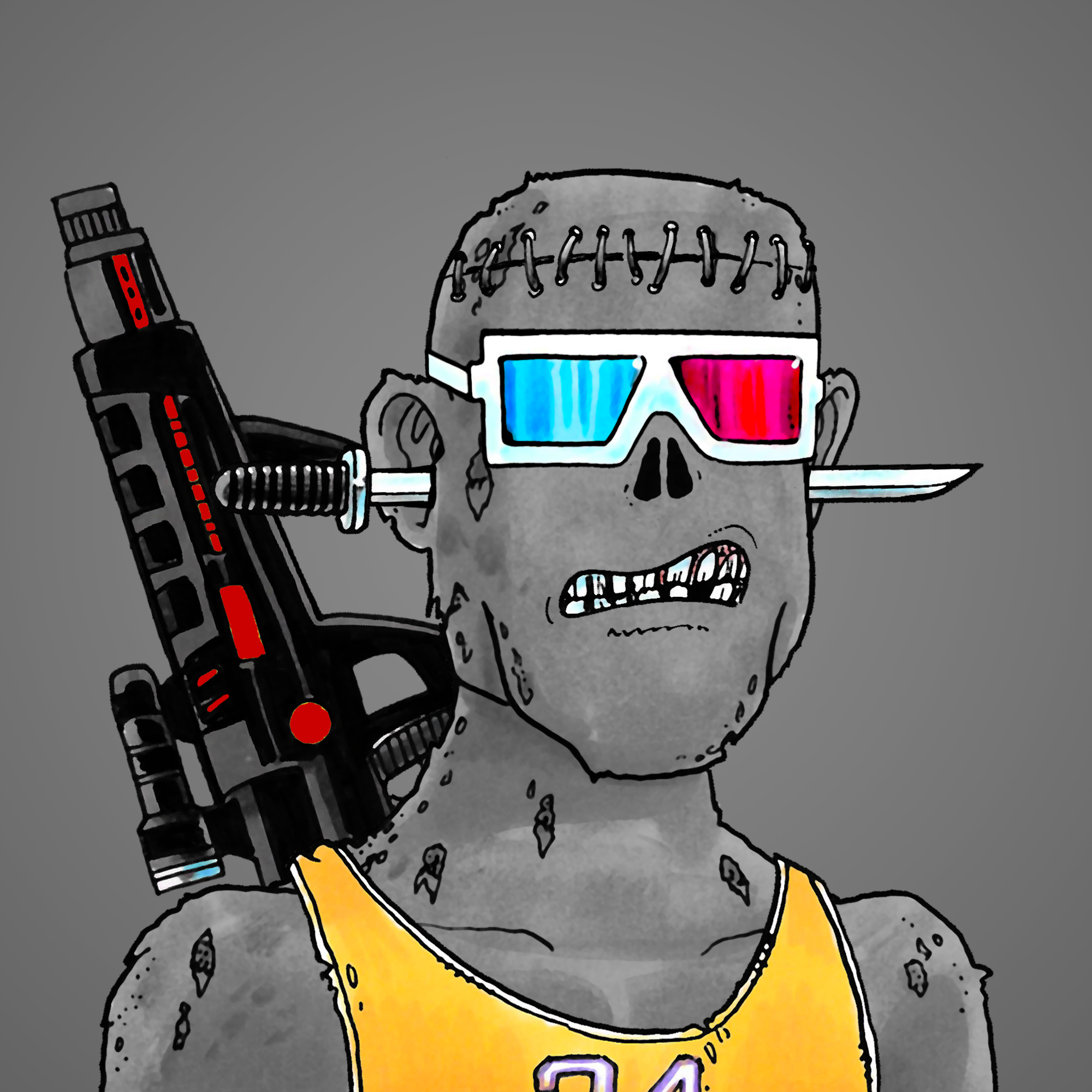 George Trosley - Jungle Freaks - Jungle Freak 9590 - NFT # 9590