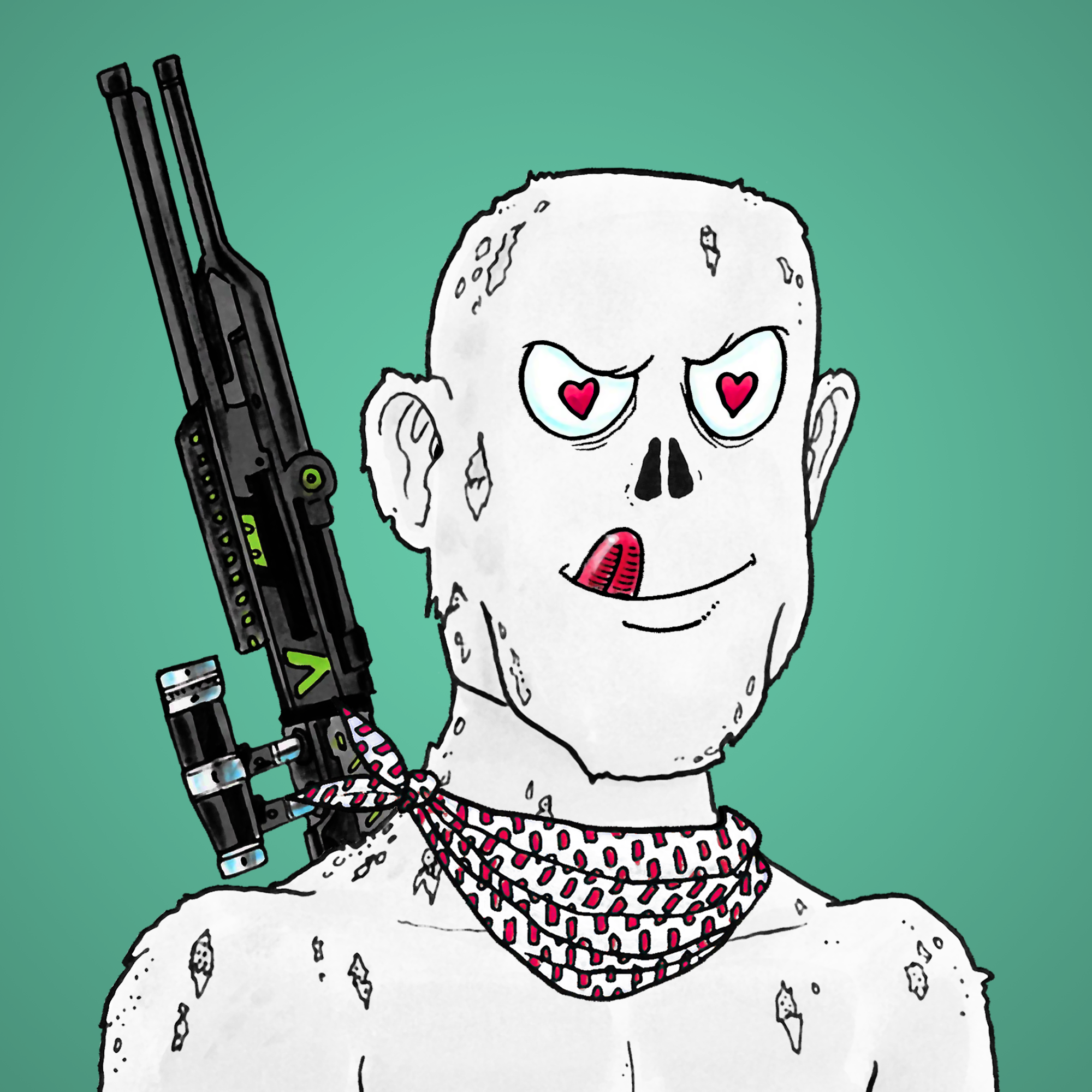 George Trosley - Jungle Freaks - Jungle Freak 9626 - NFT # 9626