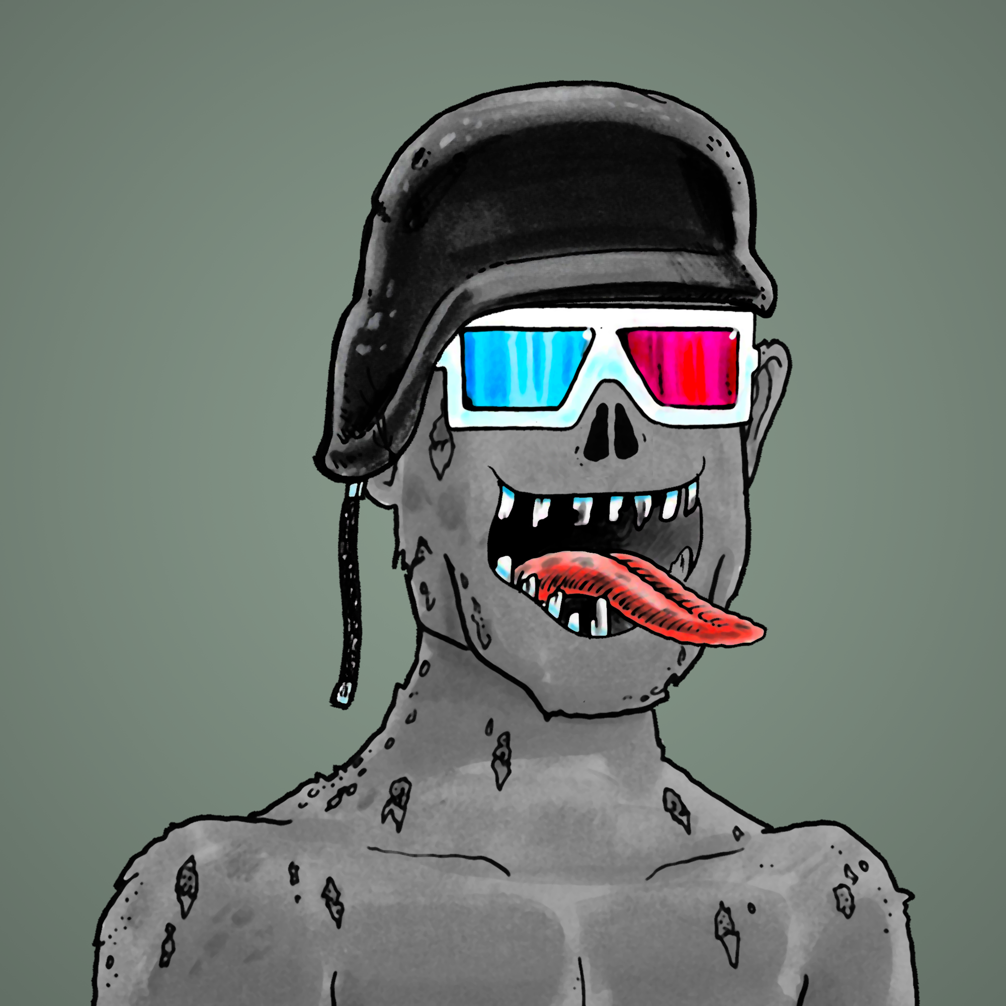 George Trosley - Jungle Freaks - Jungle Freak 9633 - NFT # 9633