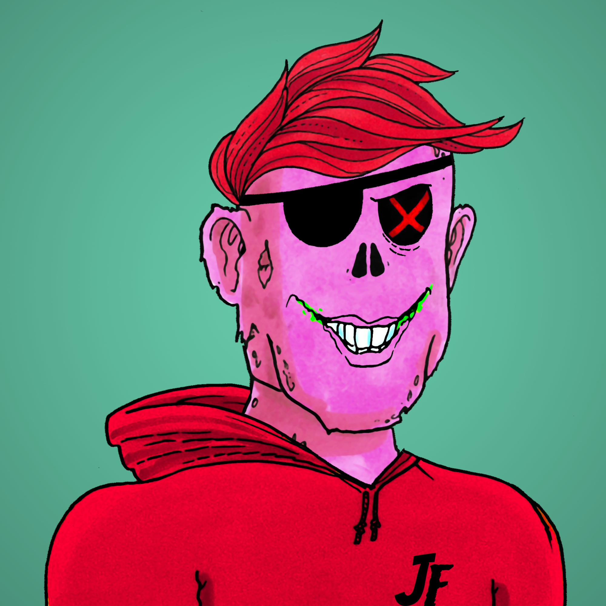 George Trosley - Jungle Freaks - Jungle Freak 9668 - NFT # 9668