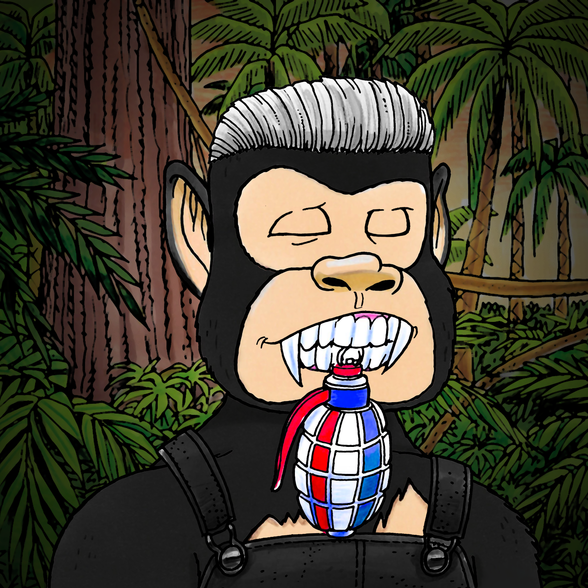 George Trosley - Jungle Freaks - Jungle Freak 972 - NFT # 972