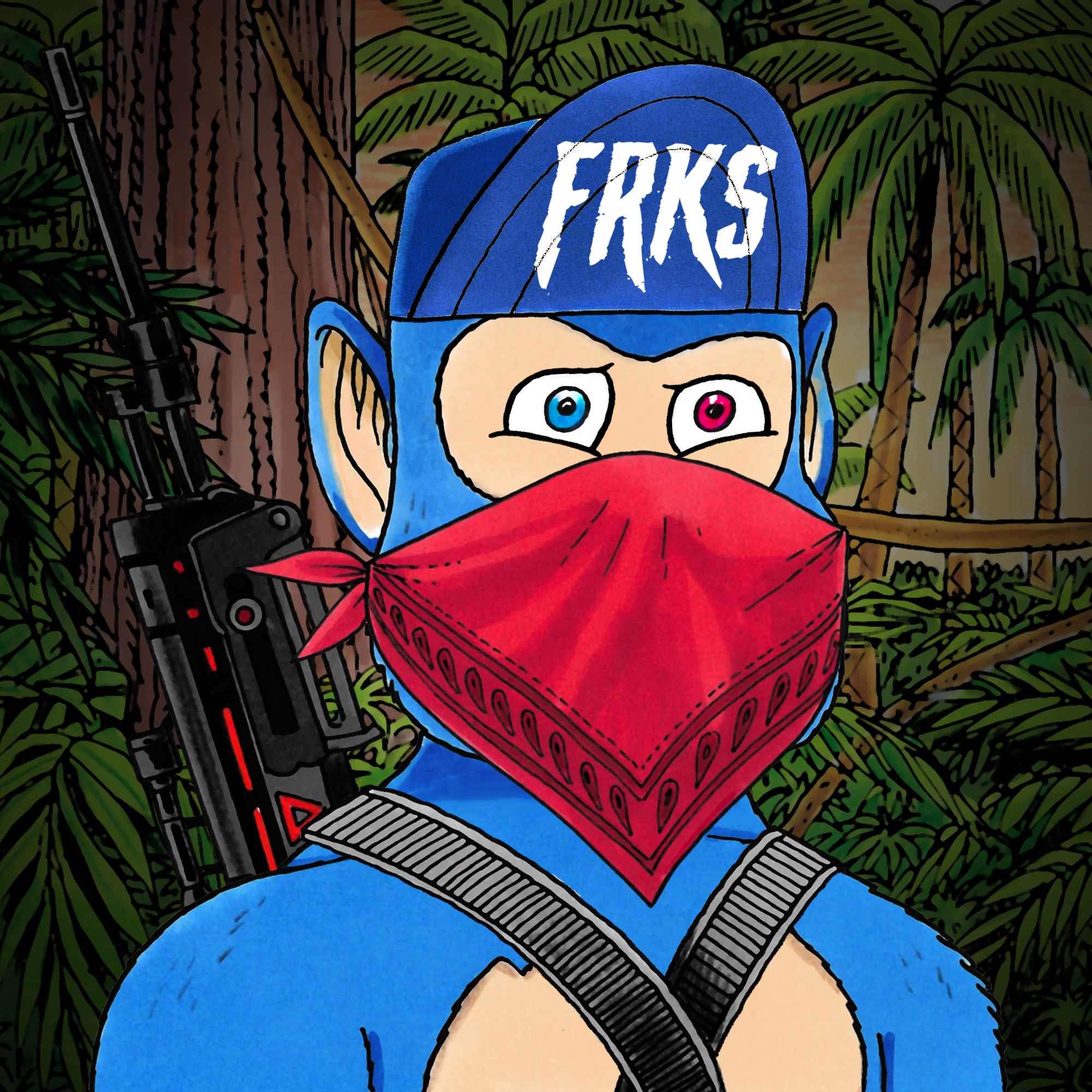 George Trosley - Jungle Freaks - Jungle Freak 9763 - NFT # 9763