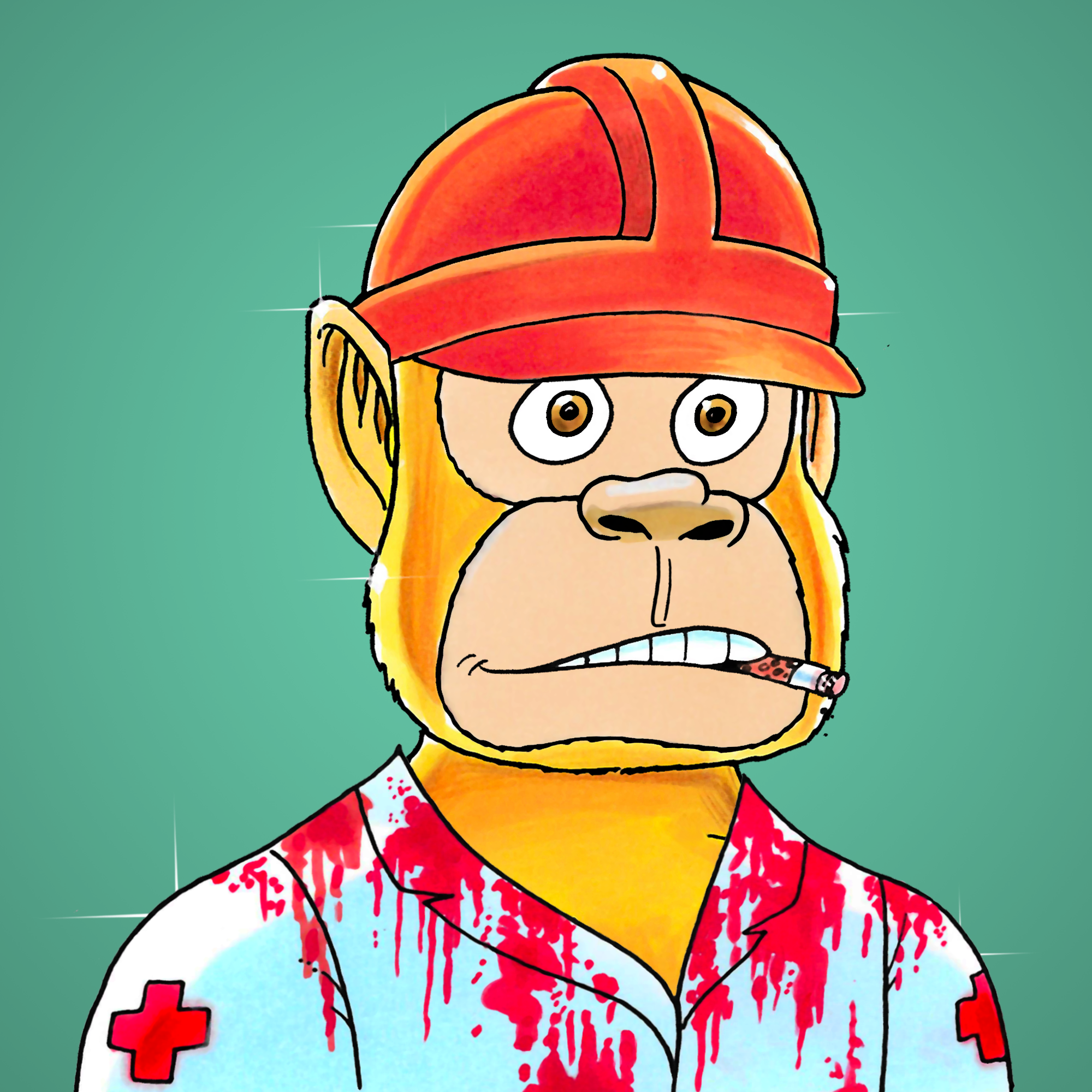 George Trosley - Jungle Freaks - Jungle Freak 9769 - NFT # 9769