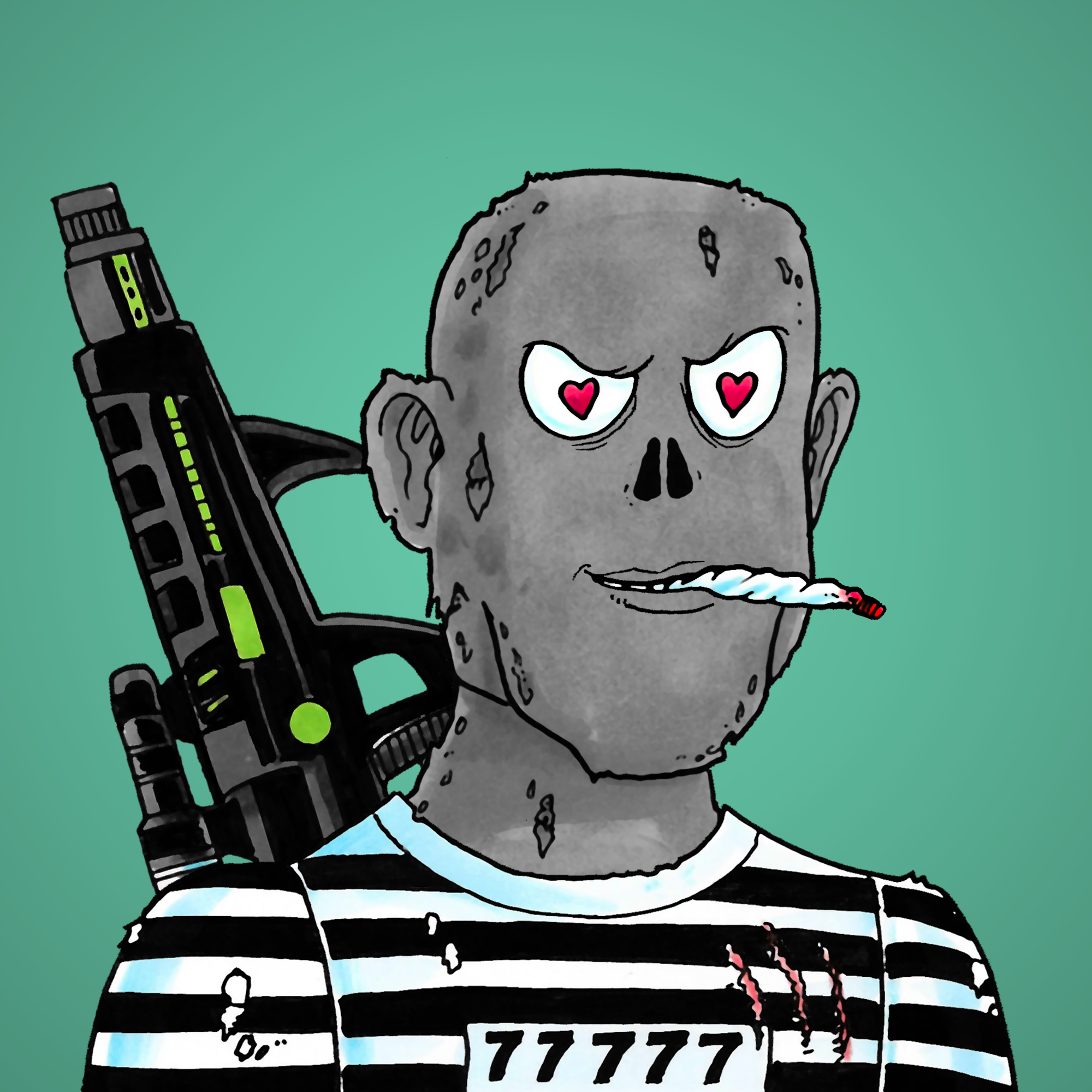 George Trosley - Jungle Freaks - Jungle Freak 9770 - NFT # 9770