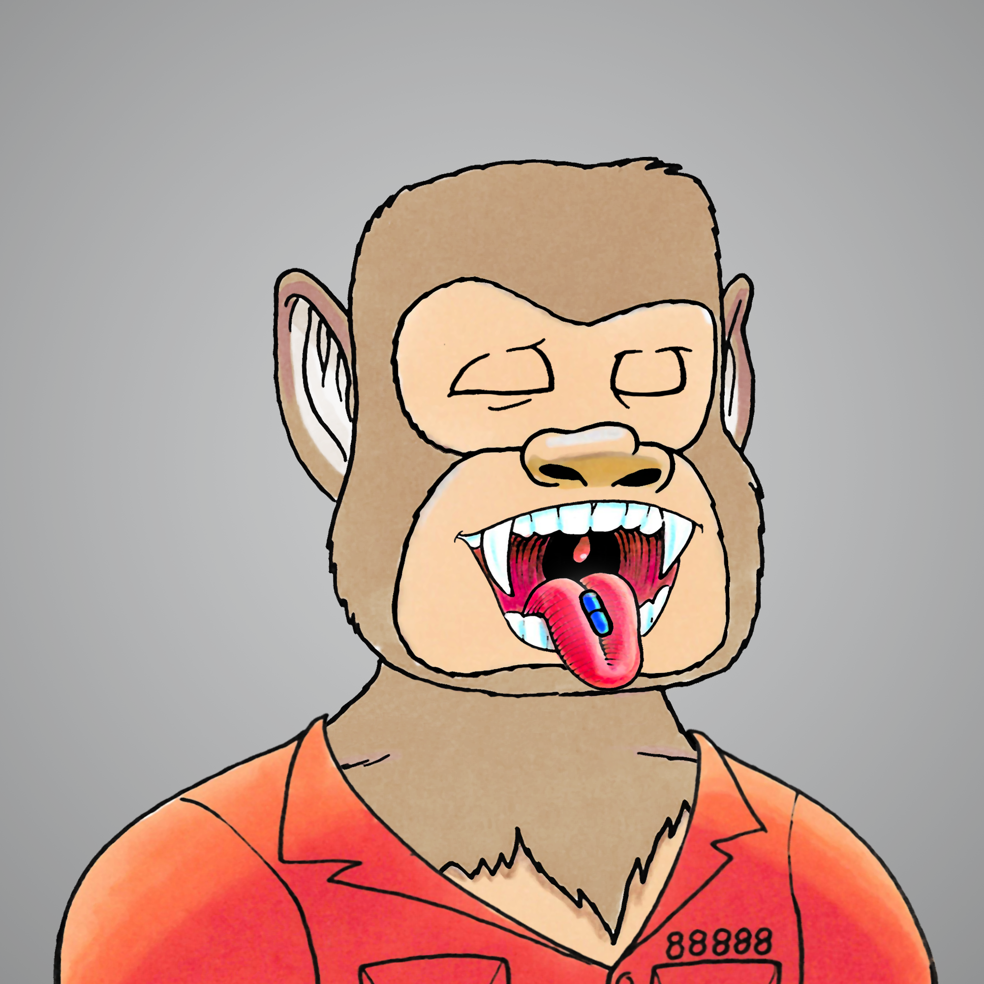 George Trosley - Jungle Freaks - Jungle Freak 9772 - NFT # 9772