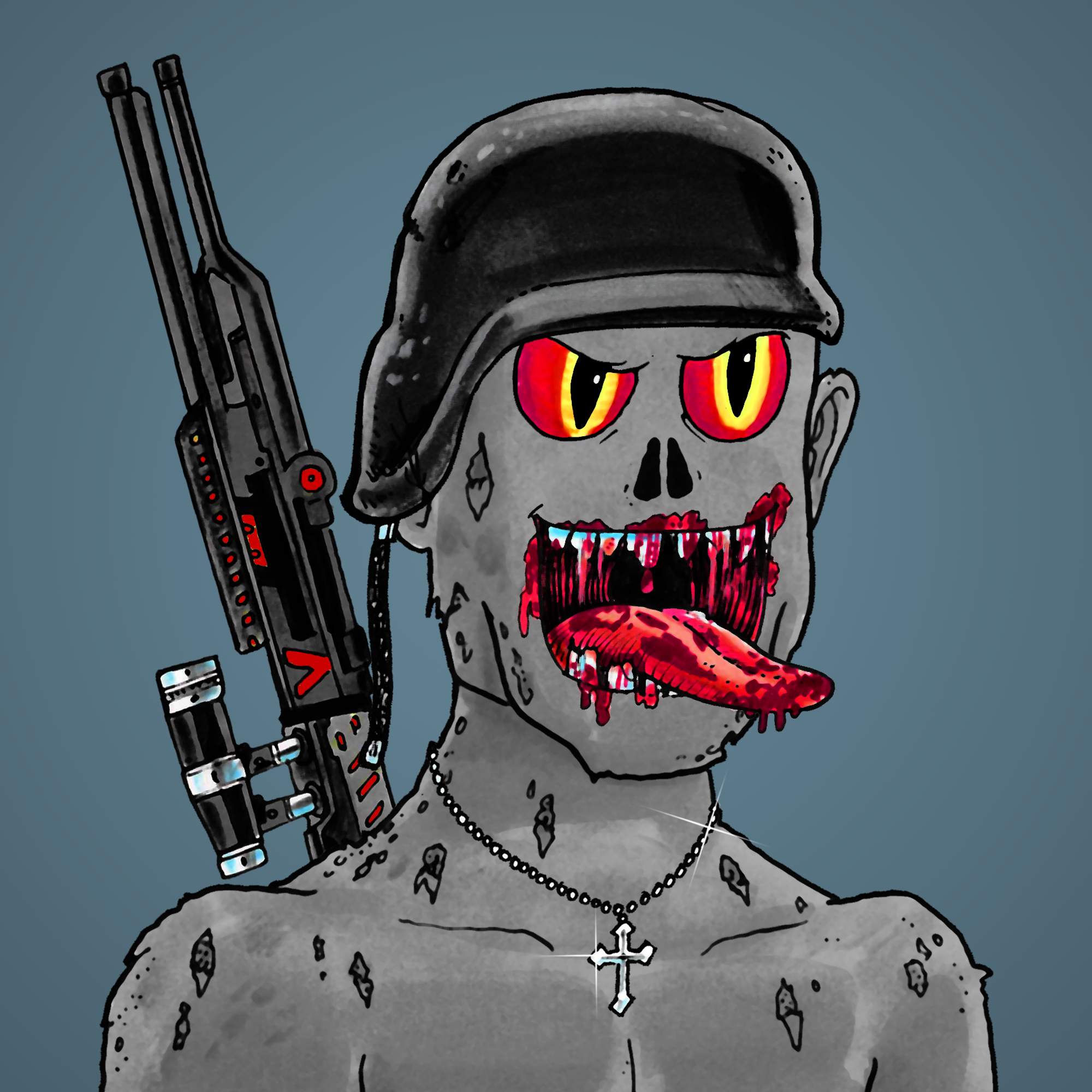 George Trosley - Jungle Freaks - Jungle Freak 9778 - NFT # 9778