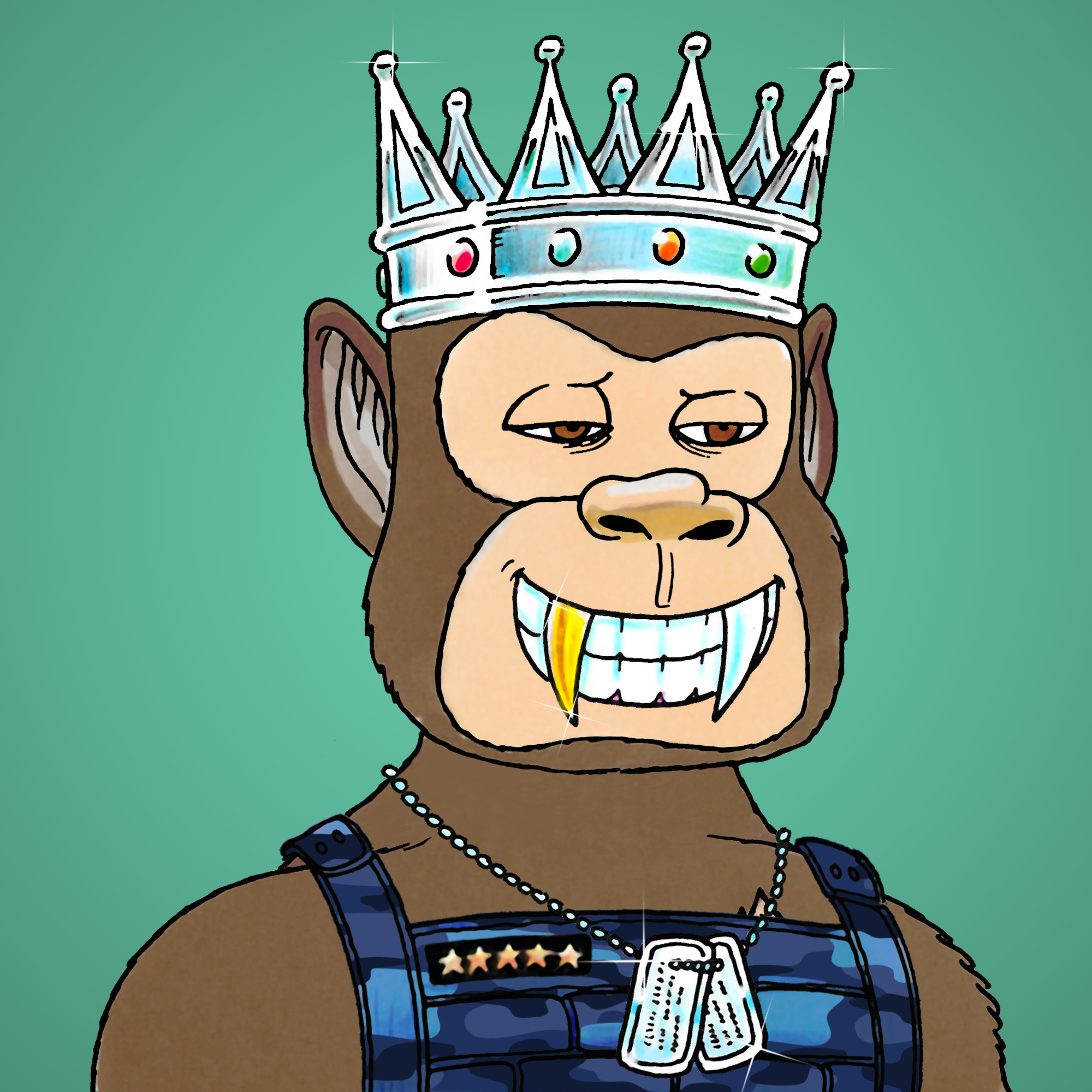 George Trosley - Jungle Freaks - Jungle Freak 9788 - NFT # 9788