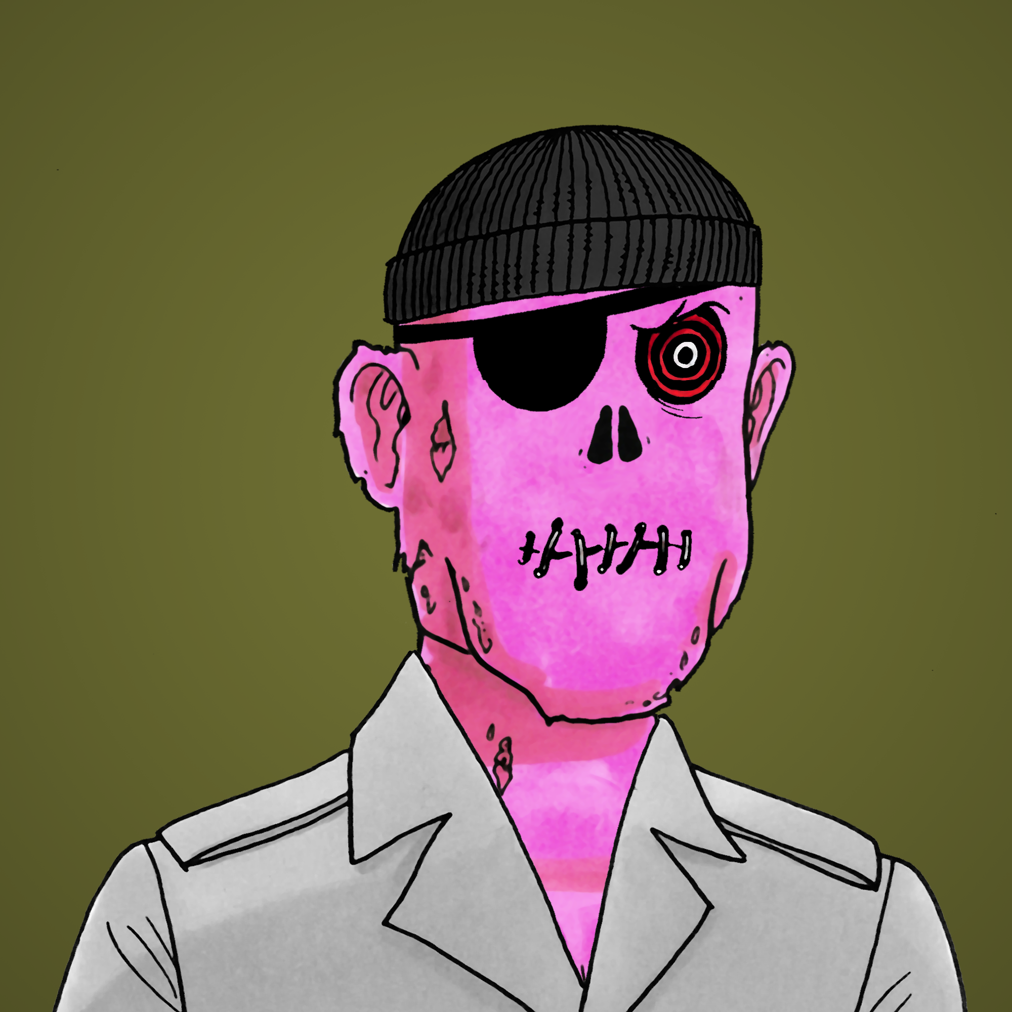 George Trosley - Jungle Freaks - Jungle Freak 9795 - NFT # 9795