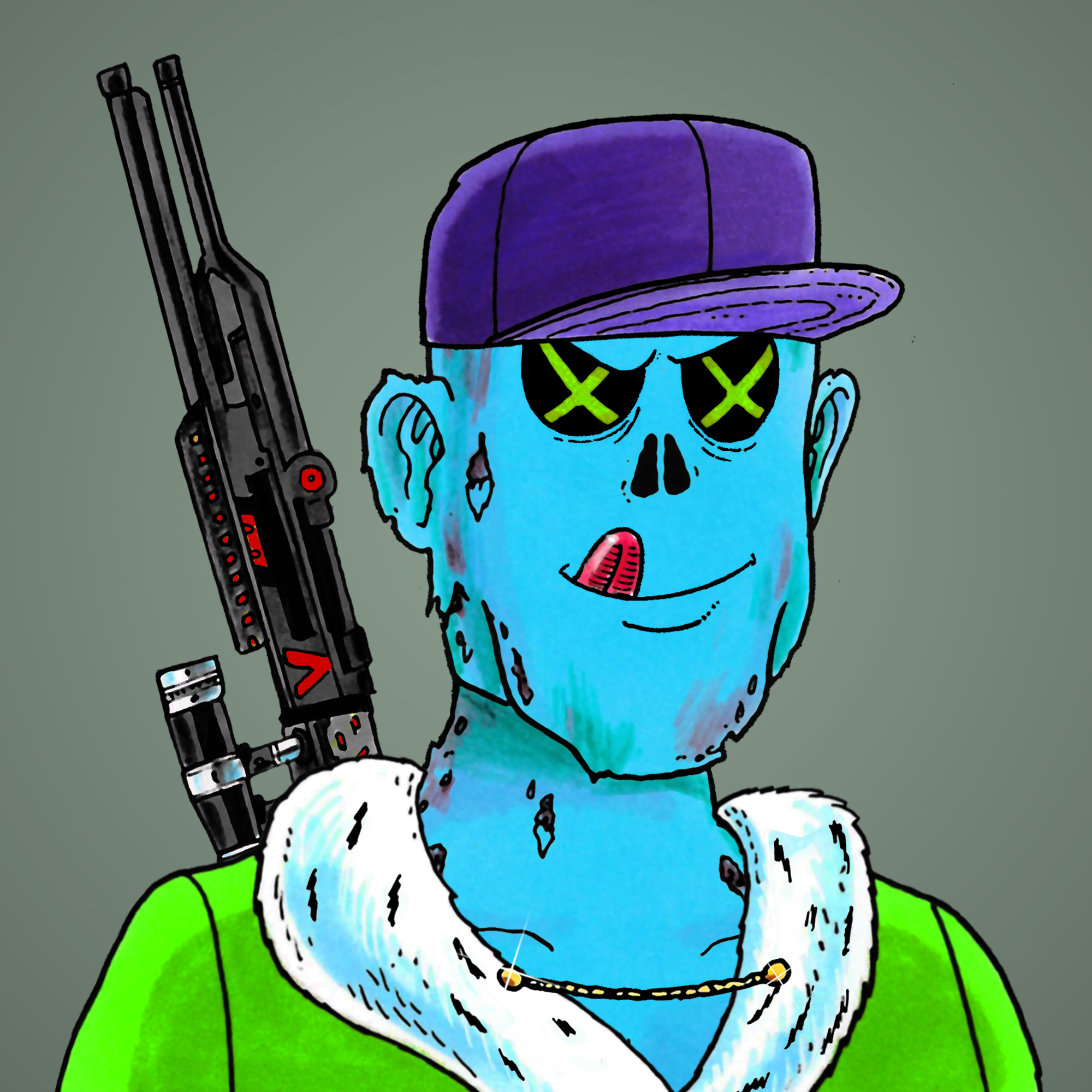 George Trosley - Jungle Freaks - Jungle Freak 9798 - NFT # 9798