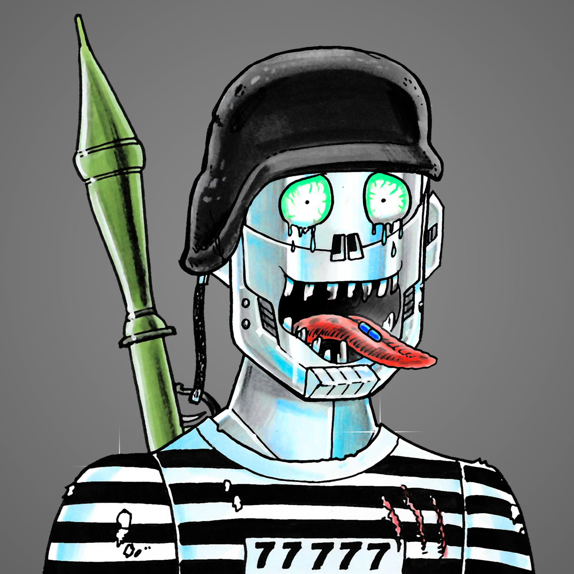 George Trosley - Jungle Freaks - Jungle Freak 9802 - NFT # 9802