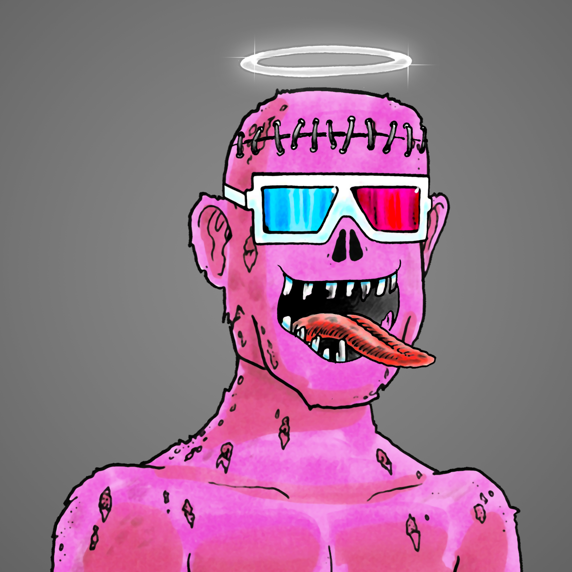 George Trosley - Jungle Freaks - Jungle Freak 9826 - NFT # 9826