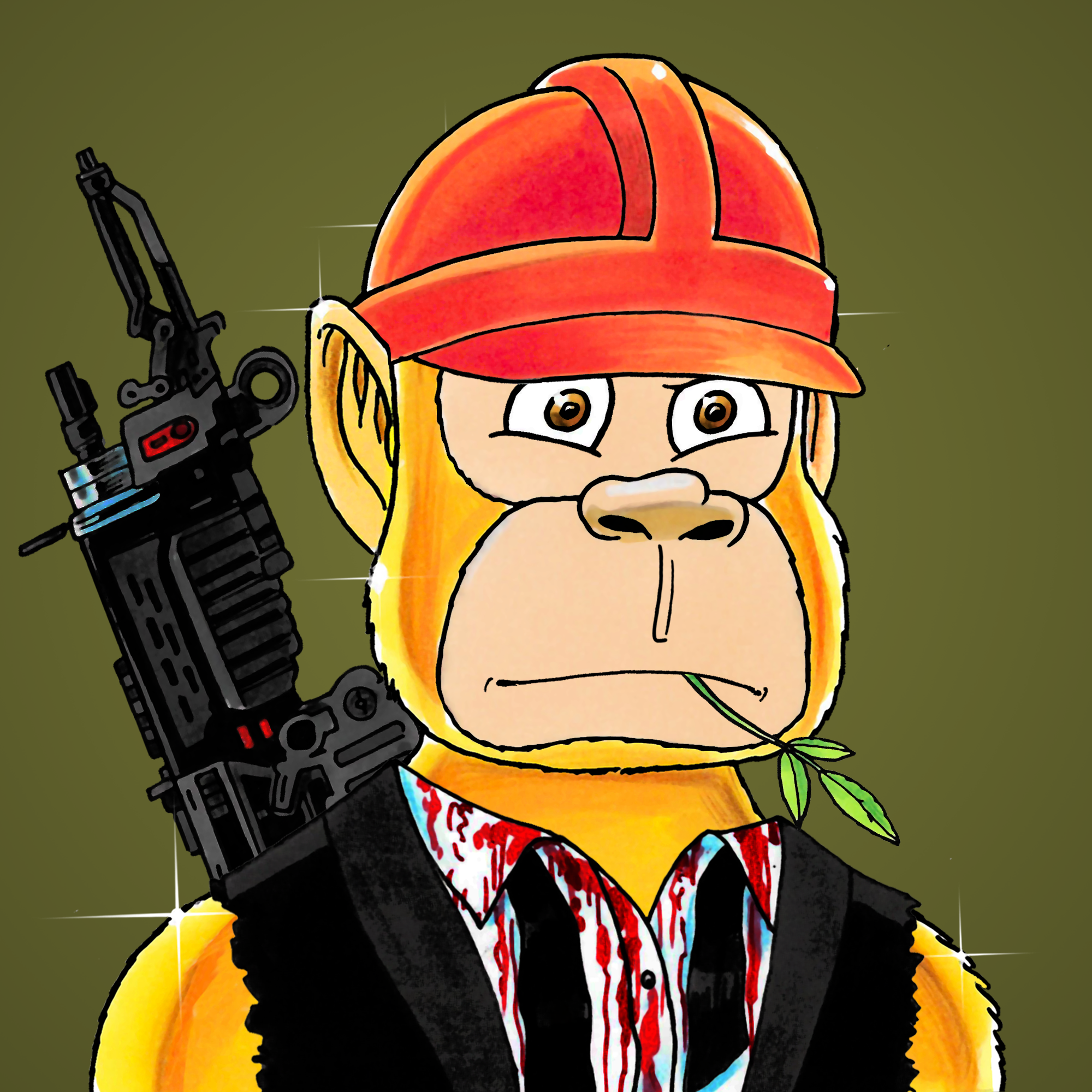 George Trosley - Jungle Freaks - Jungle Freak 9833 - NFT # 9833