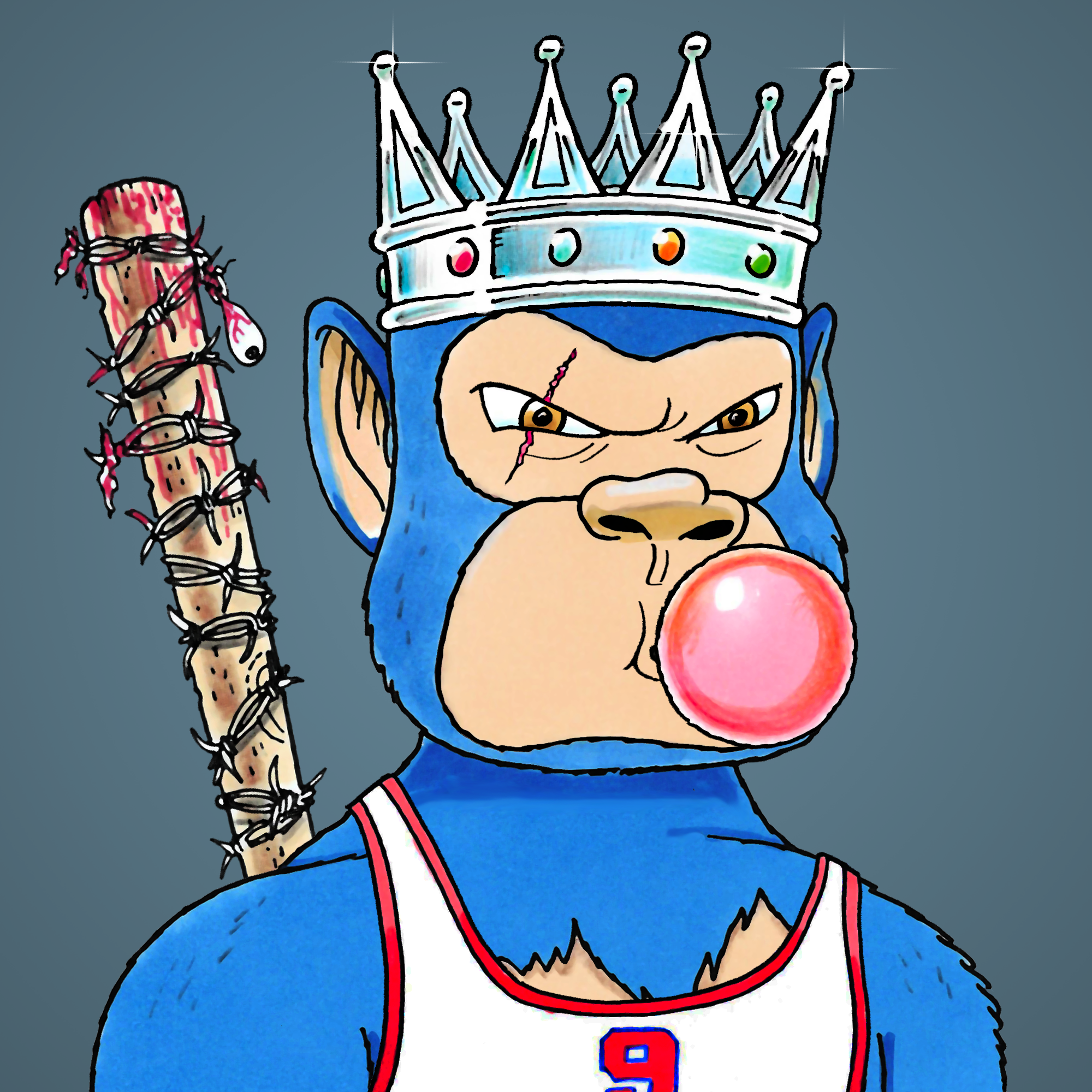 George Trosley - Jungle Freaks - Jungle Freak 9838 - NFT # 9838