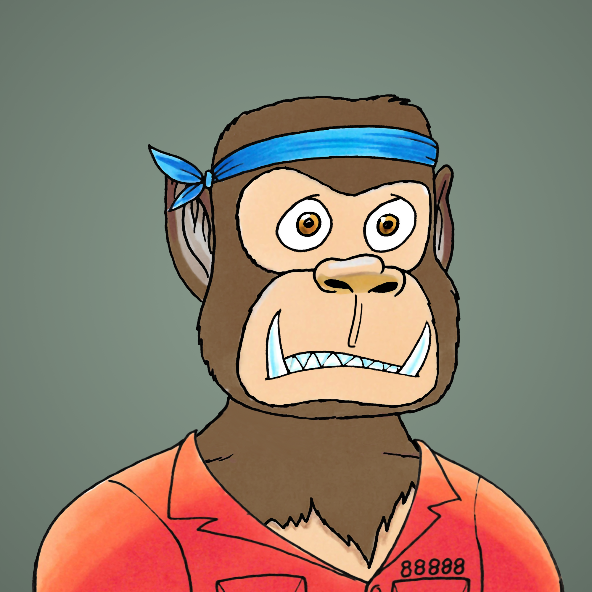 George Trosley - Jungle Freaks - Jungle Freak 9842 - NFT # 9842