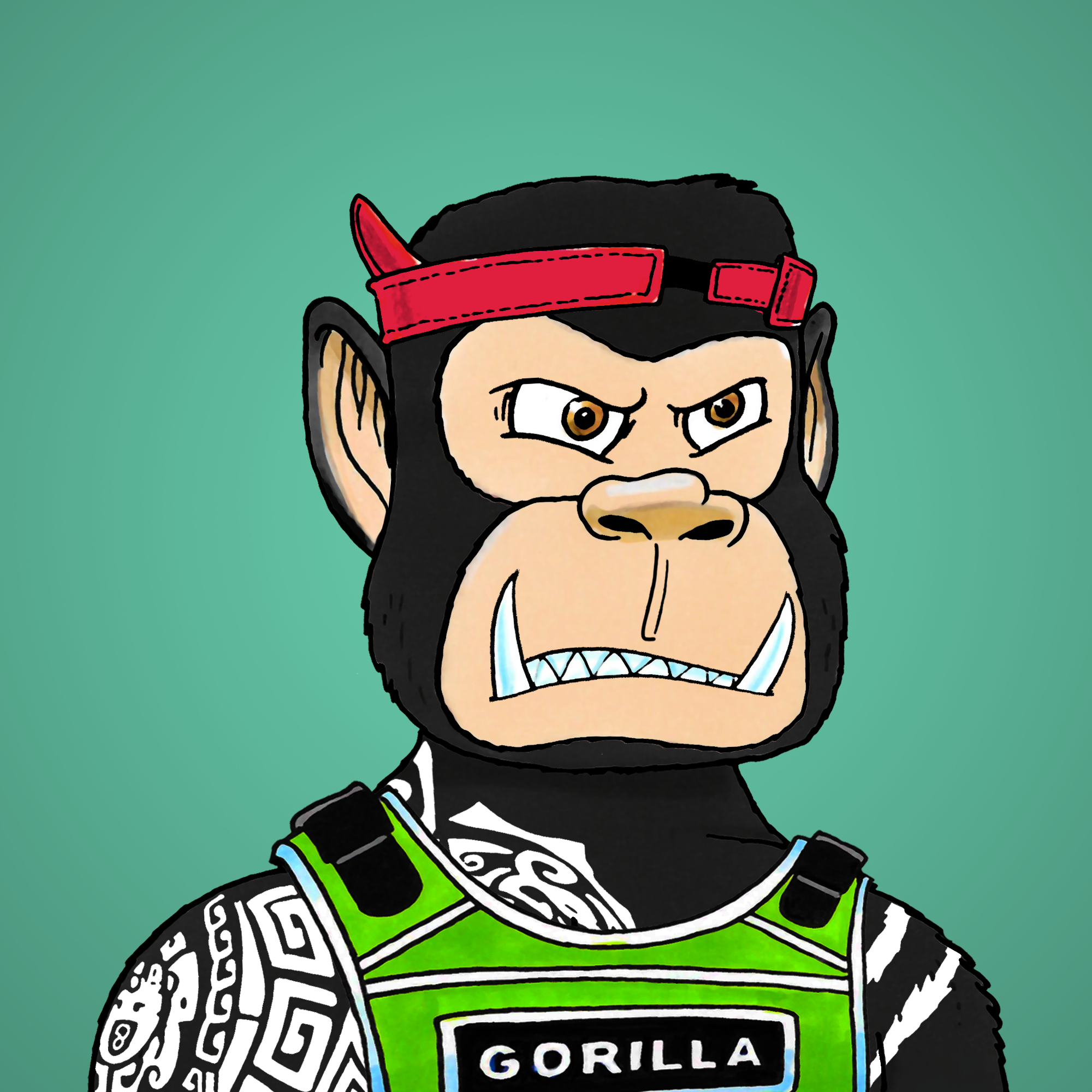 George Trosley - Jungle Freaks - Jungle Freak 9843 - NFT # 9843