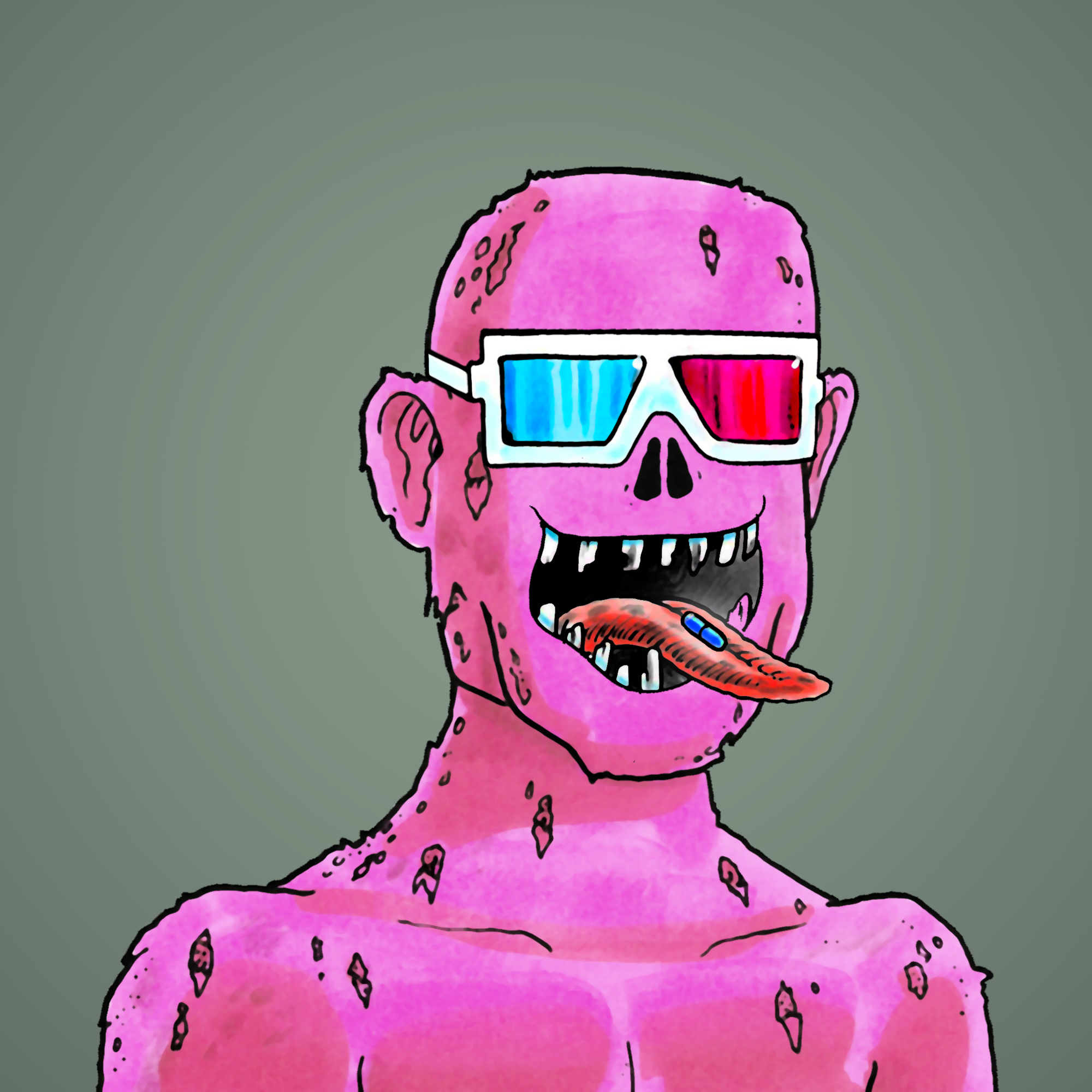 George Trosley - Jungle Freaks - Jungle Freak 9851 - NFT # 9851