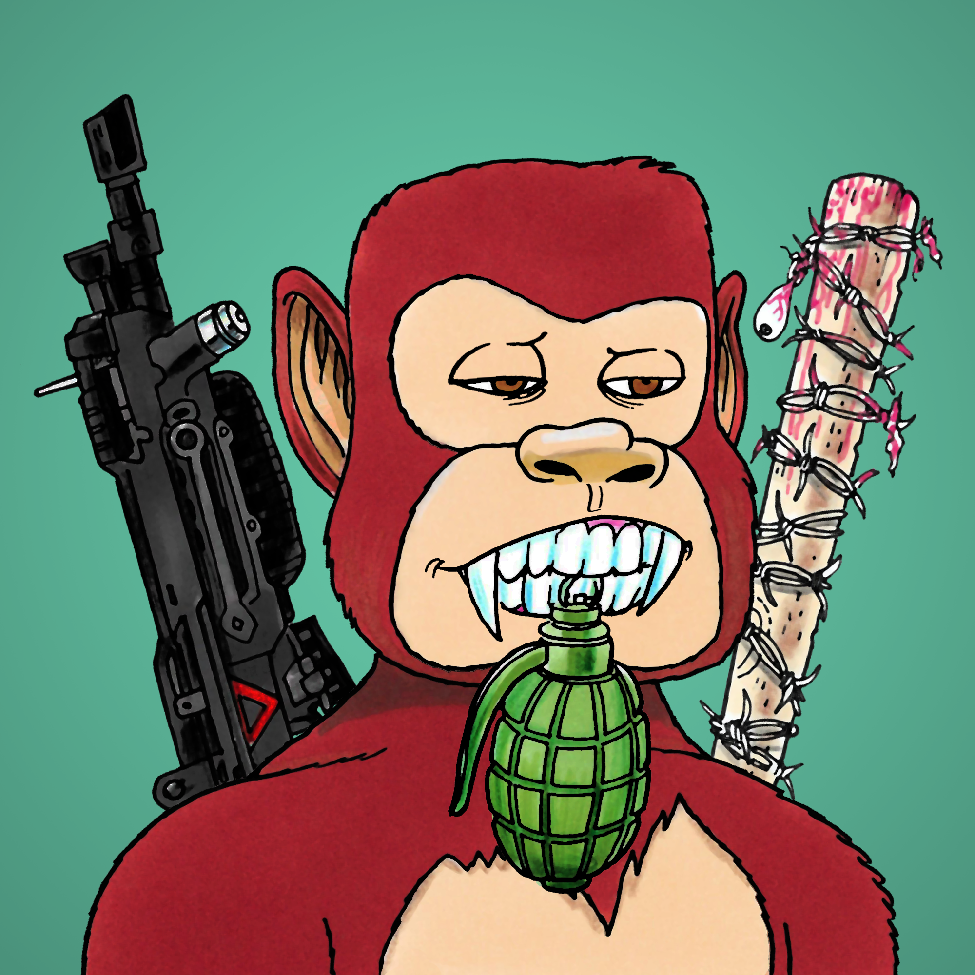 George Trosley - Jungle Freaks - Jungle Freak 9852 - NFT # 9852