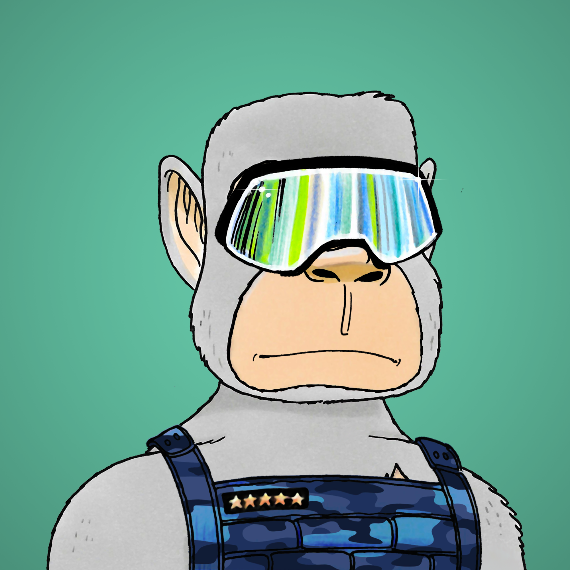 George Trosley - Jungle Freaks - Jungle Freak 9855 - NFT # 9855