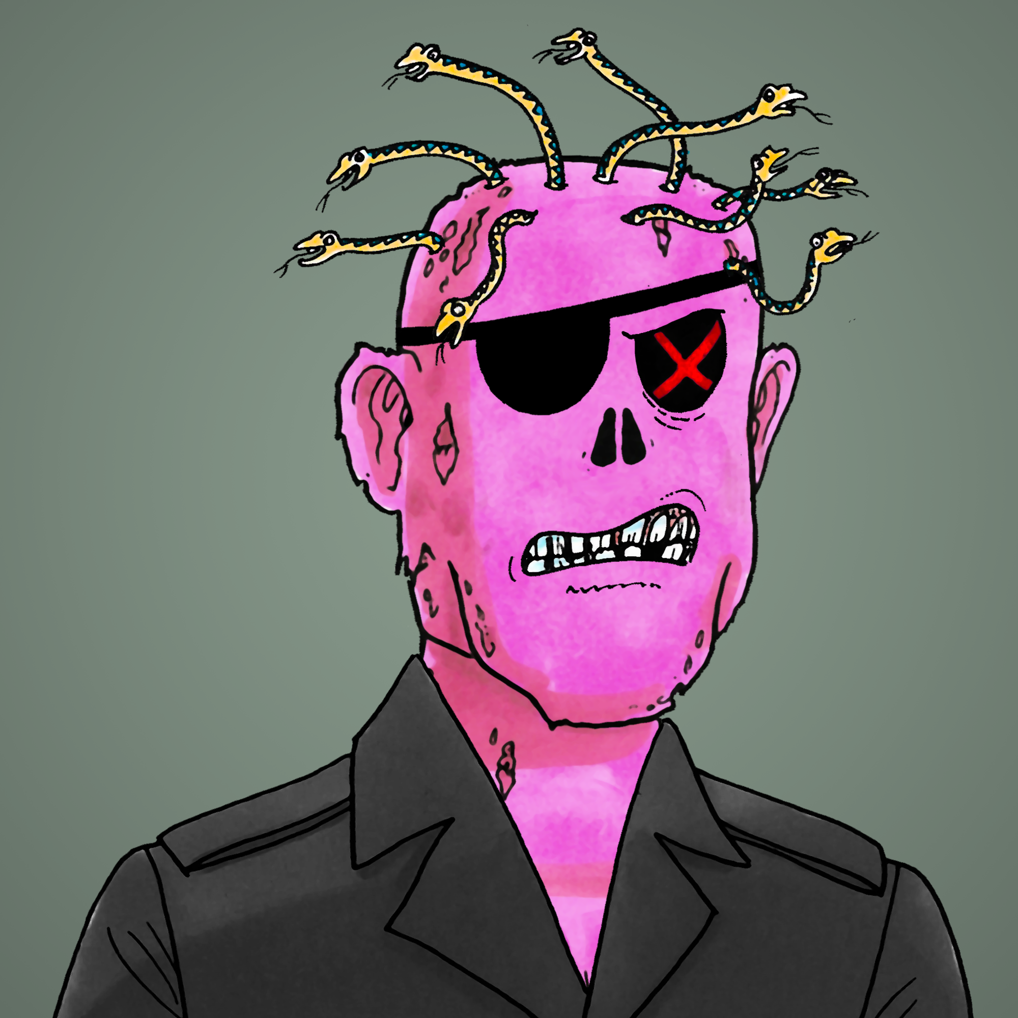 George Trosley - Jungle Freaks - Jungle Freak 9856 - NFT # 9856