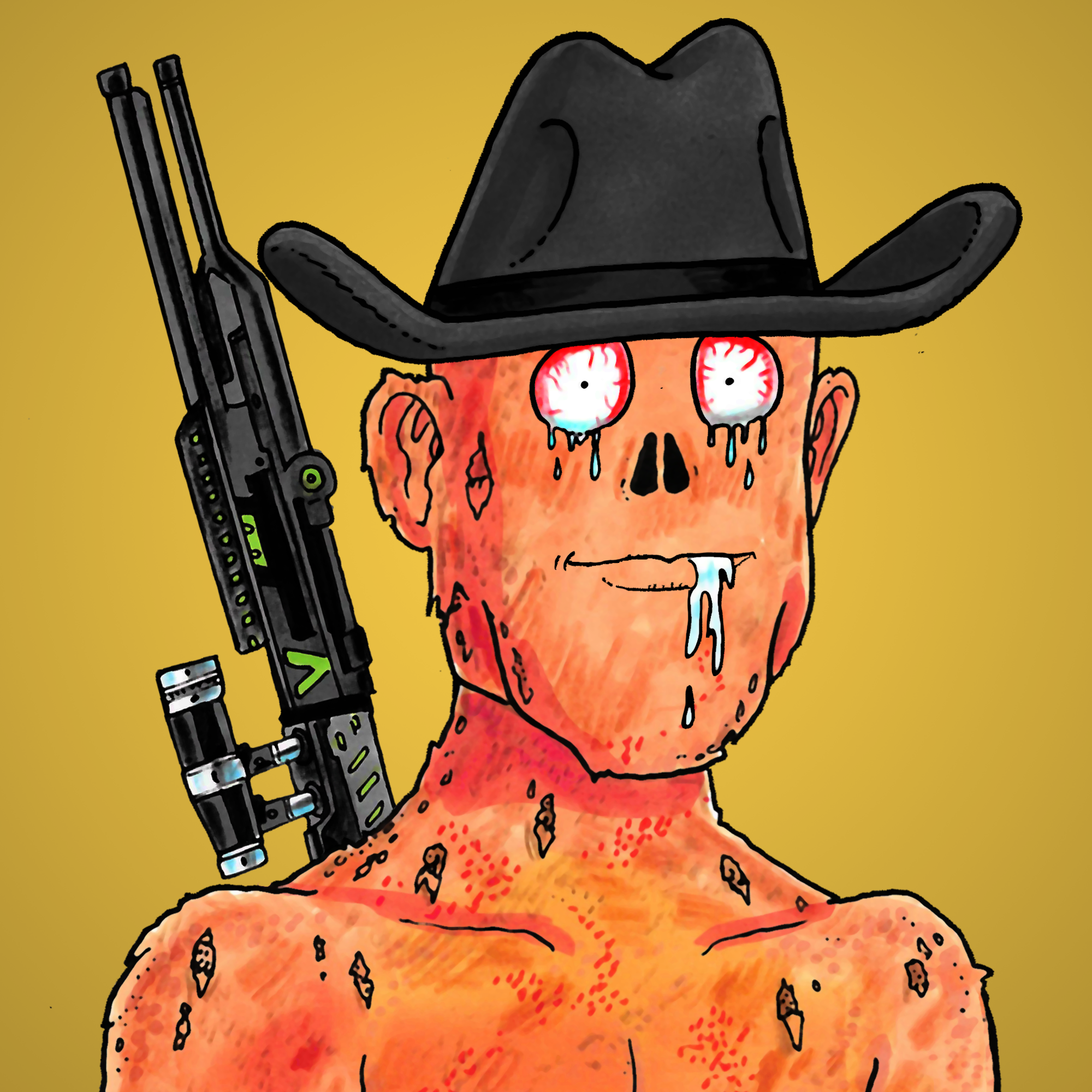 George Trosley - Jungle Freaks - Jungle Freak 9866 - NFT # 9866