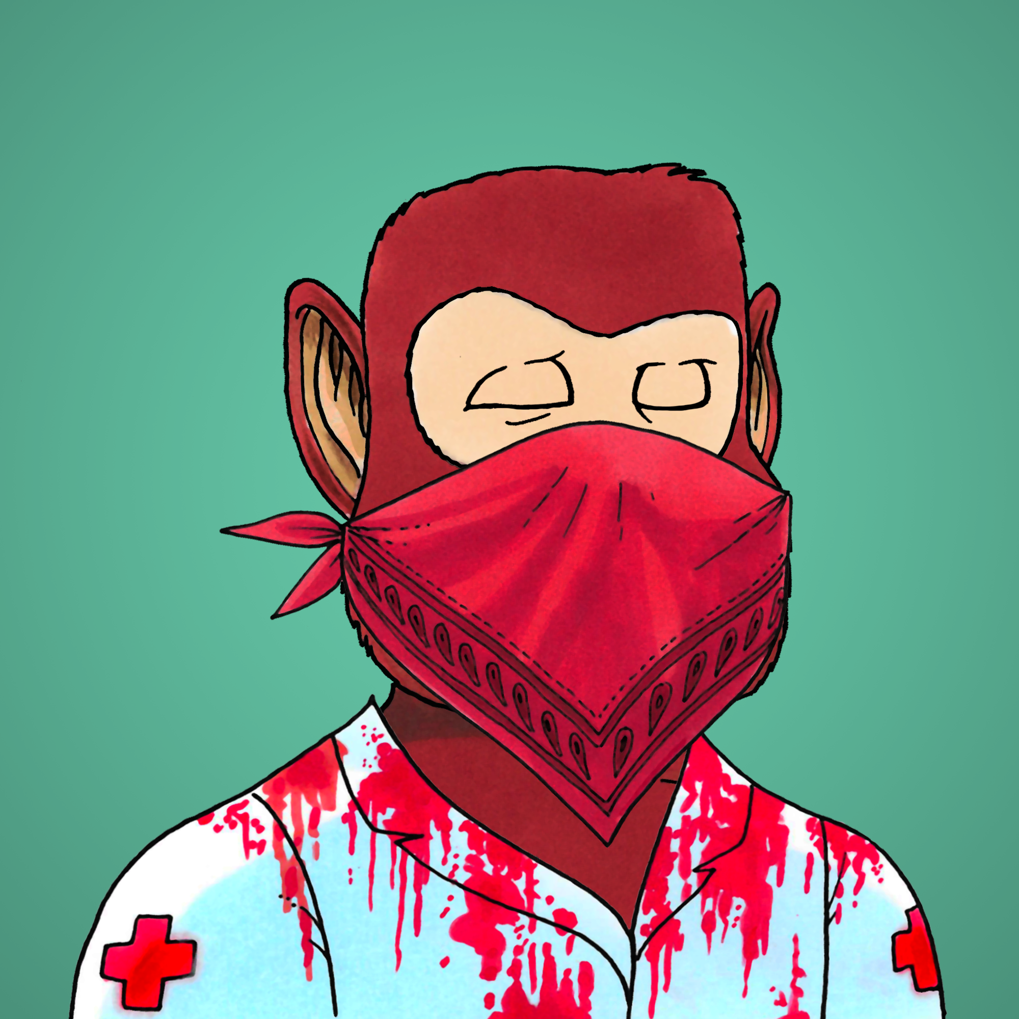 George Trosley - Jungle Freaks - Jungle Freak 9875 - NFT # 9875